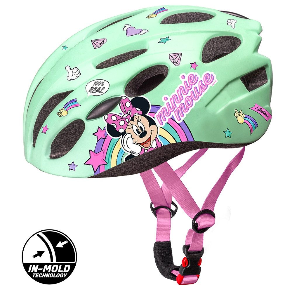 Seven Polska Kinderfahrradhelm Disney In-Mold, "Minnie Mouse", M: 52-56cm, ab ca. 6 Jahre