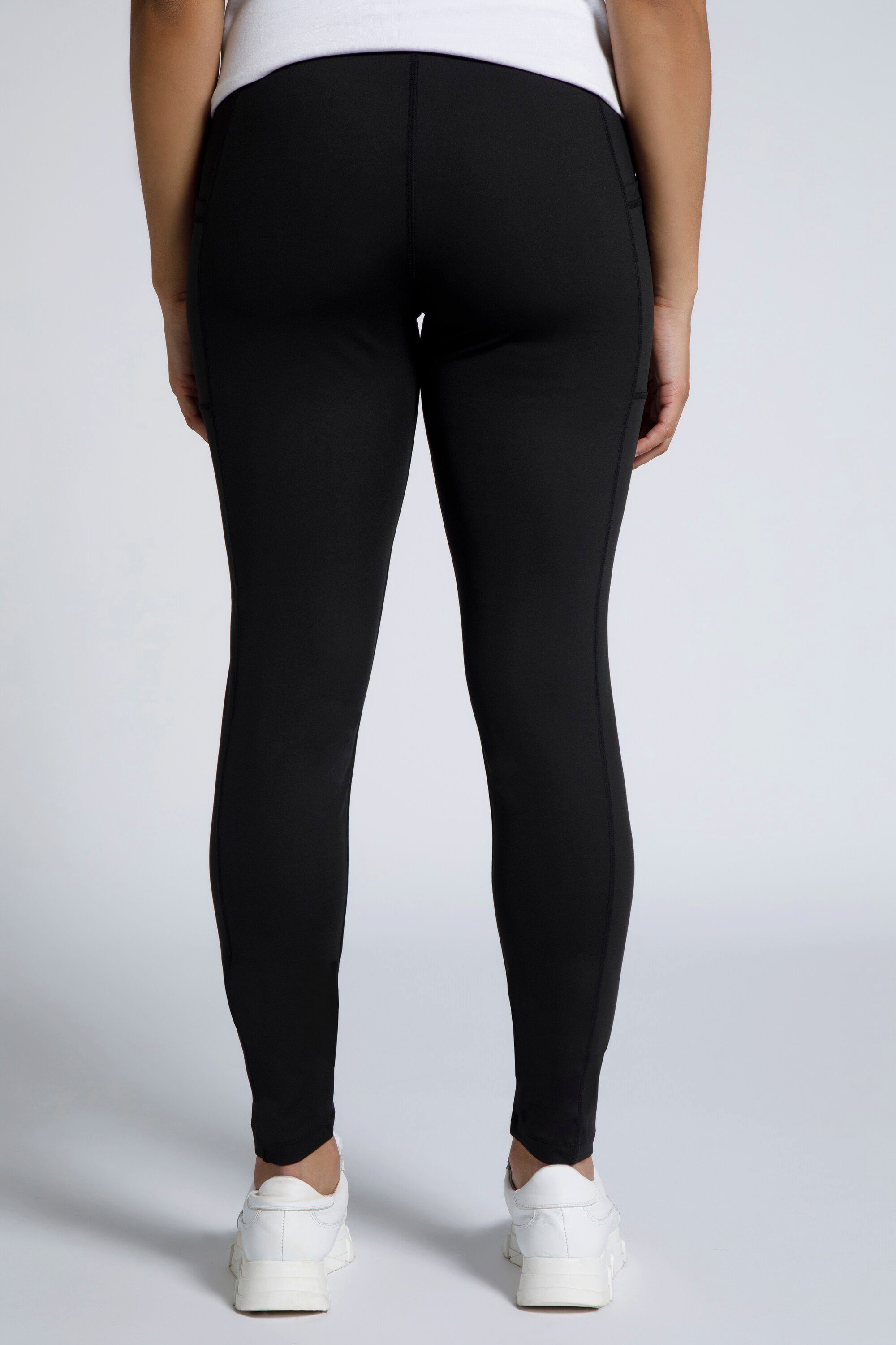 hochelastisch Lederimitathose schwarz Ulla Popken schnelltrocknend Sportleggings