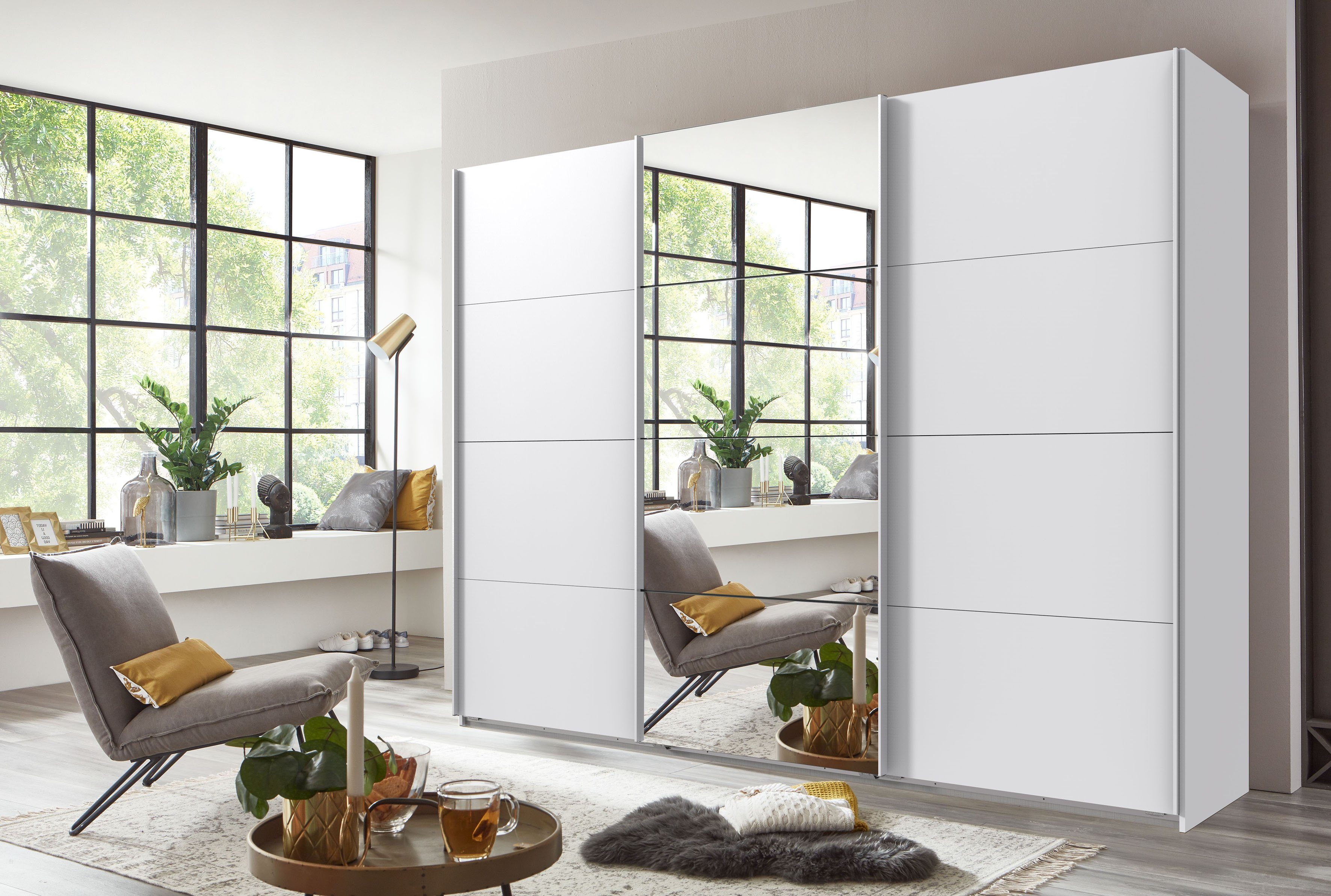 Wimex Schwebetürenschrank "Norderstedt", INKLUSIVE 2 Stoffboxen und 2 zusät günstig online kaufen