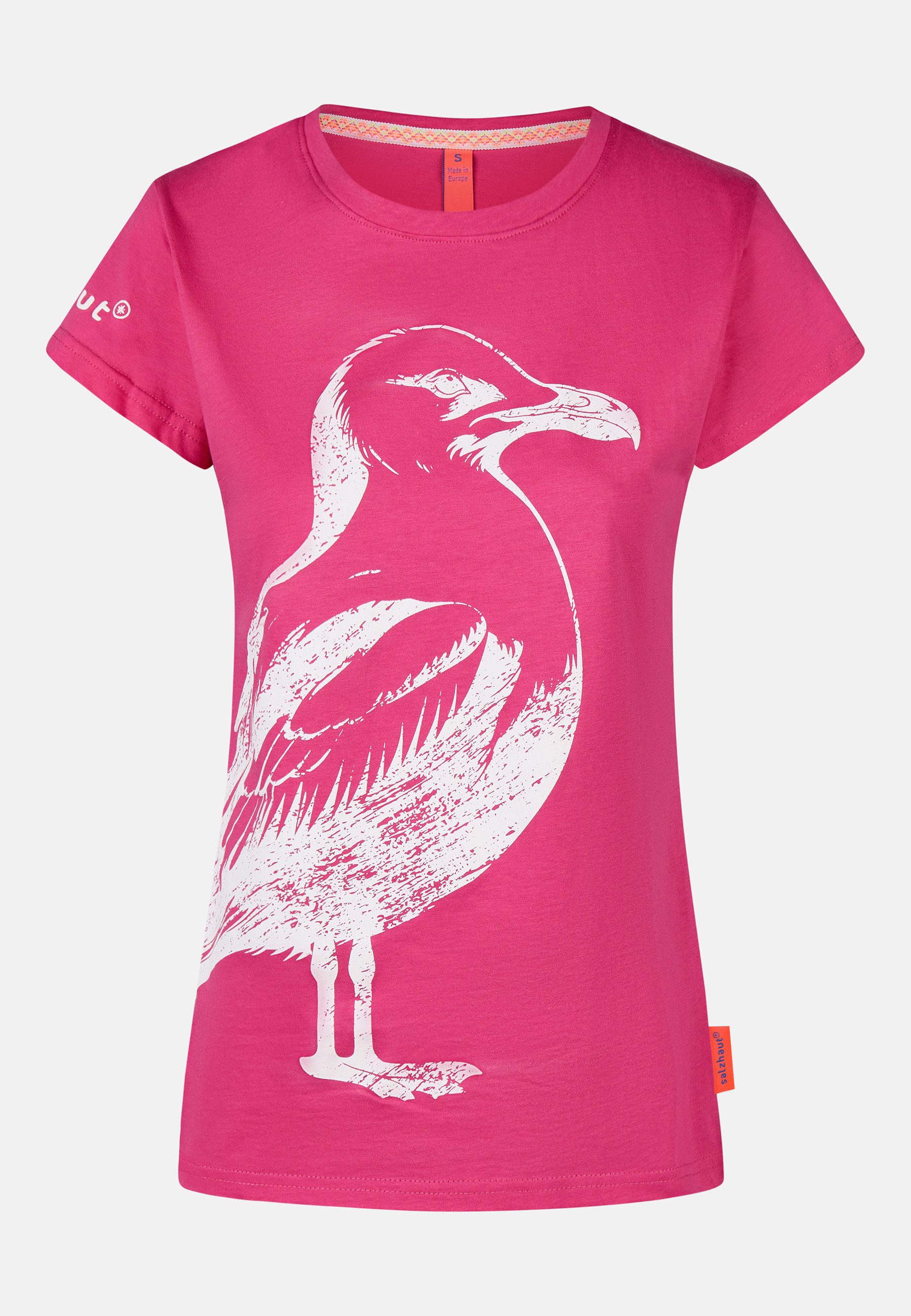 salzhaut T-Shirt ABBELDWATSCH Damen Relaxed-Fit salzhaut T-Shirt – bequeme Qualität und nordisch klares Design