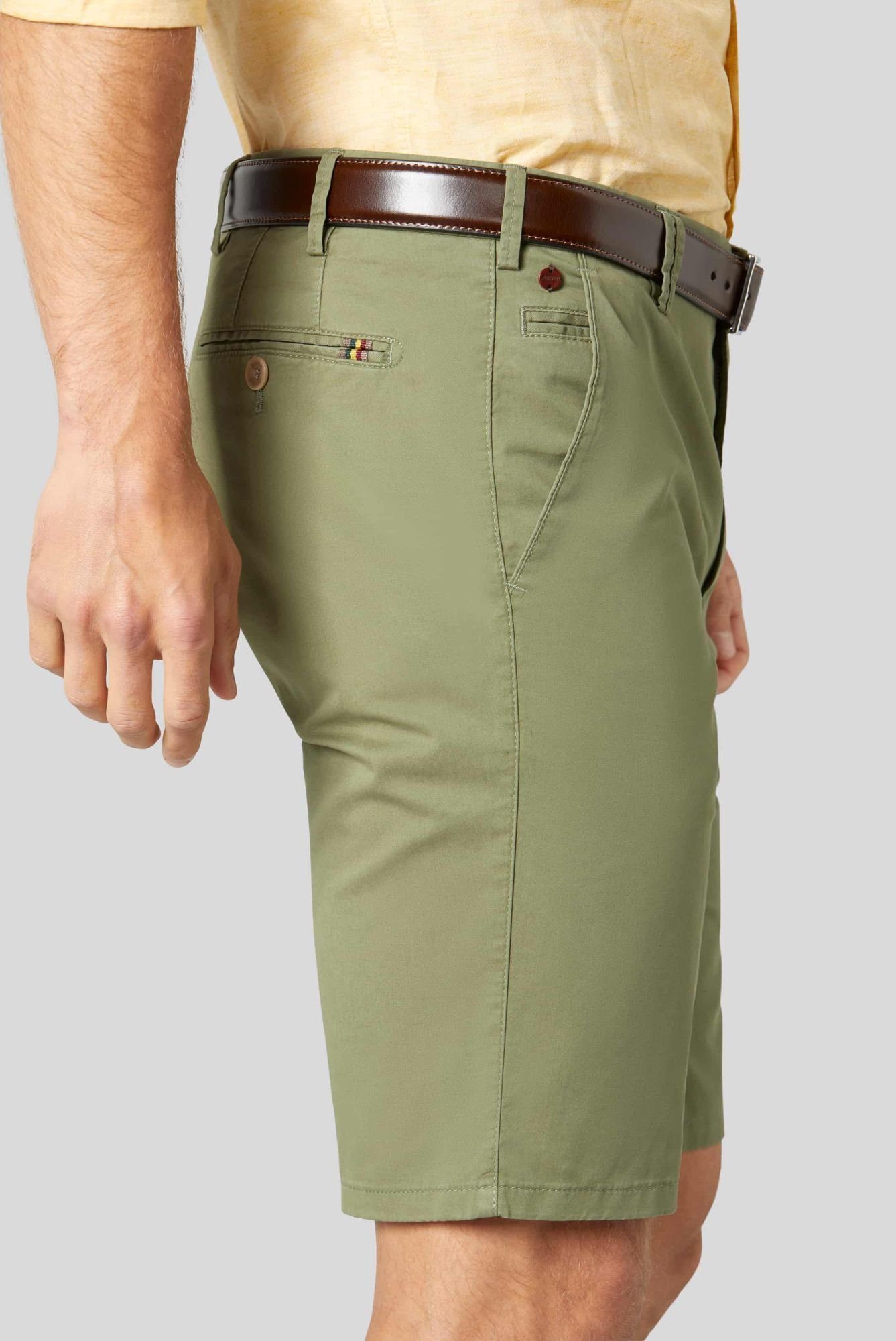 französischen Einschubtaschen mit MEYER dunkelgrün Shorts