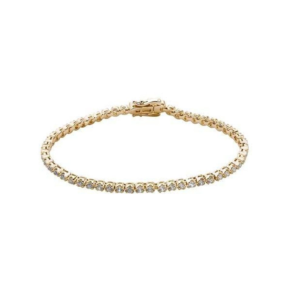 XENOX Armband XENOX Armband Damen "Glow" Zirkonia goldfarben XS2044G
