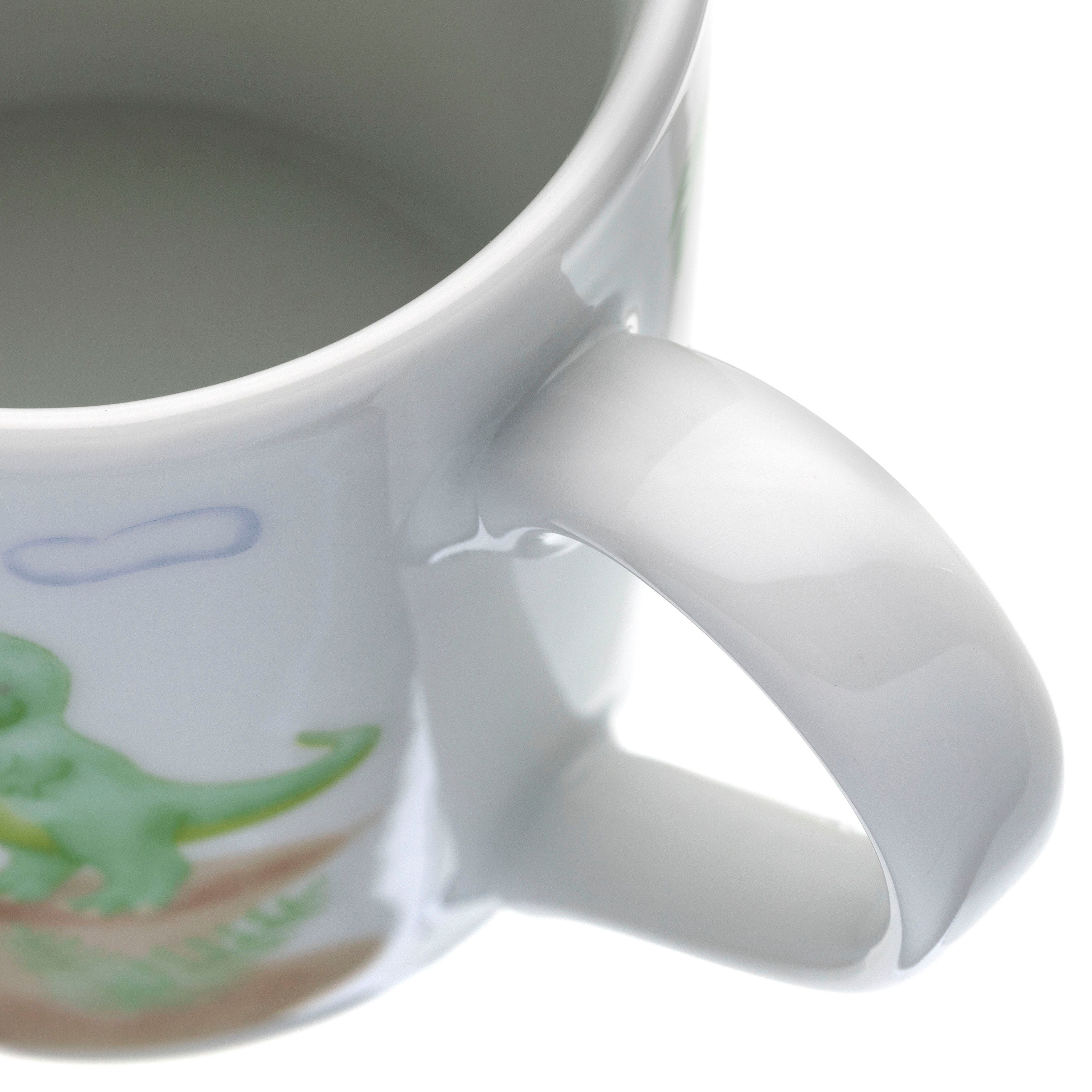 LEONARDO Kindergeschirr-Set BAMBINI AVVENTURA (3-tlg), 1 Personen, Porzellan, Dino