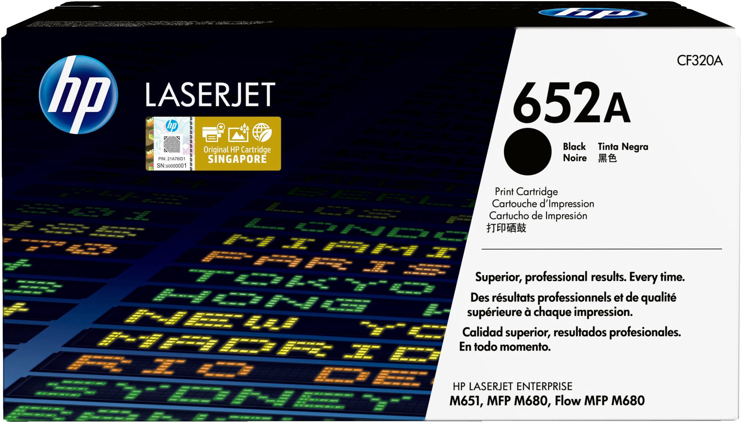 HP Tonerkartusche HP original Toner 652A Schwarz