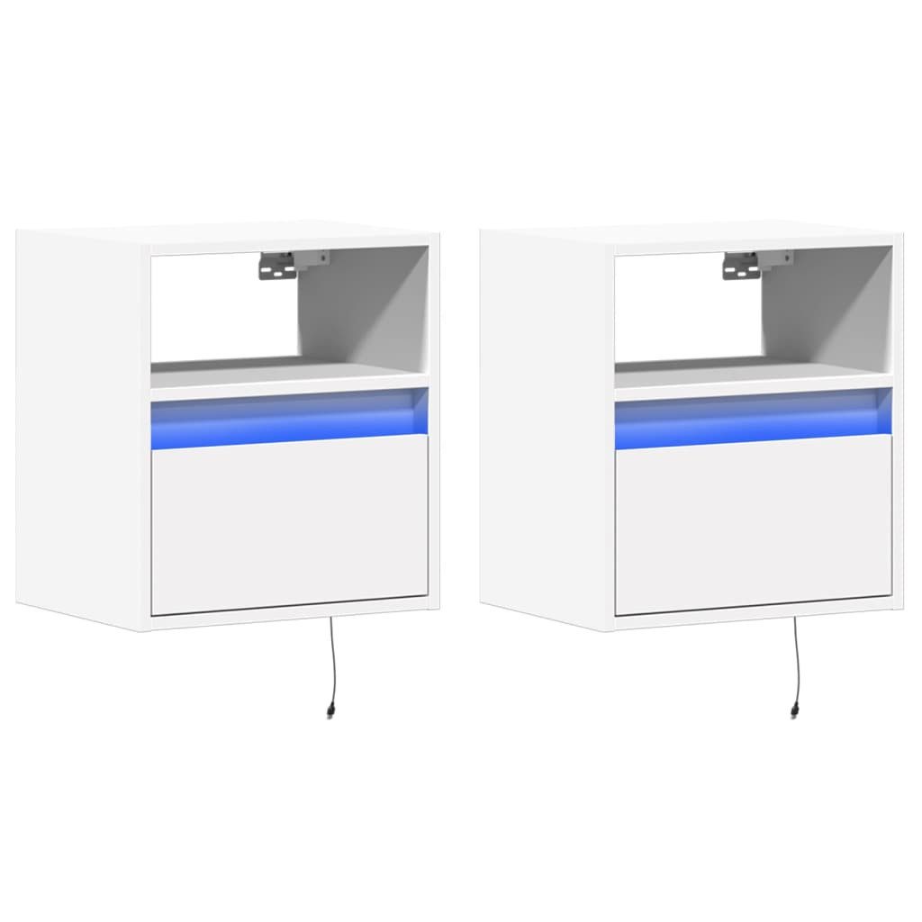 vidaXL TV-Wand TV-Wandschränke mit LED-Beleuchtung 2 günstig online kaufen