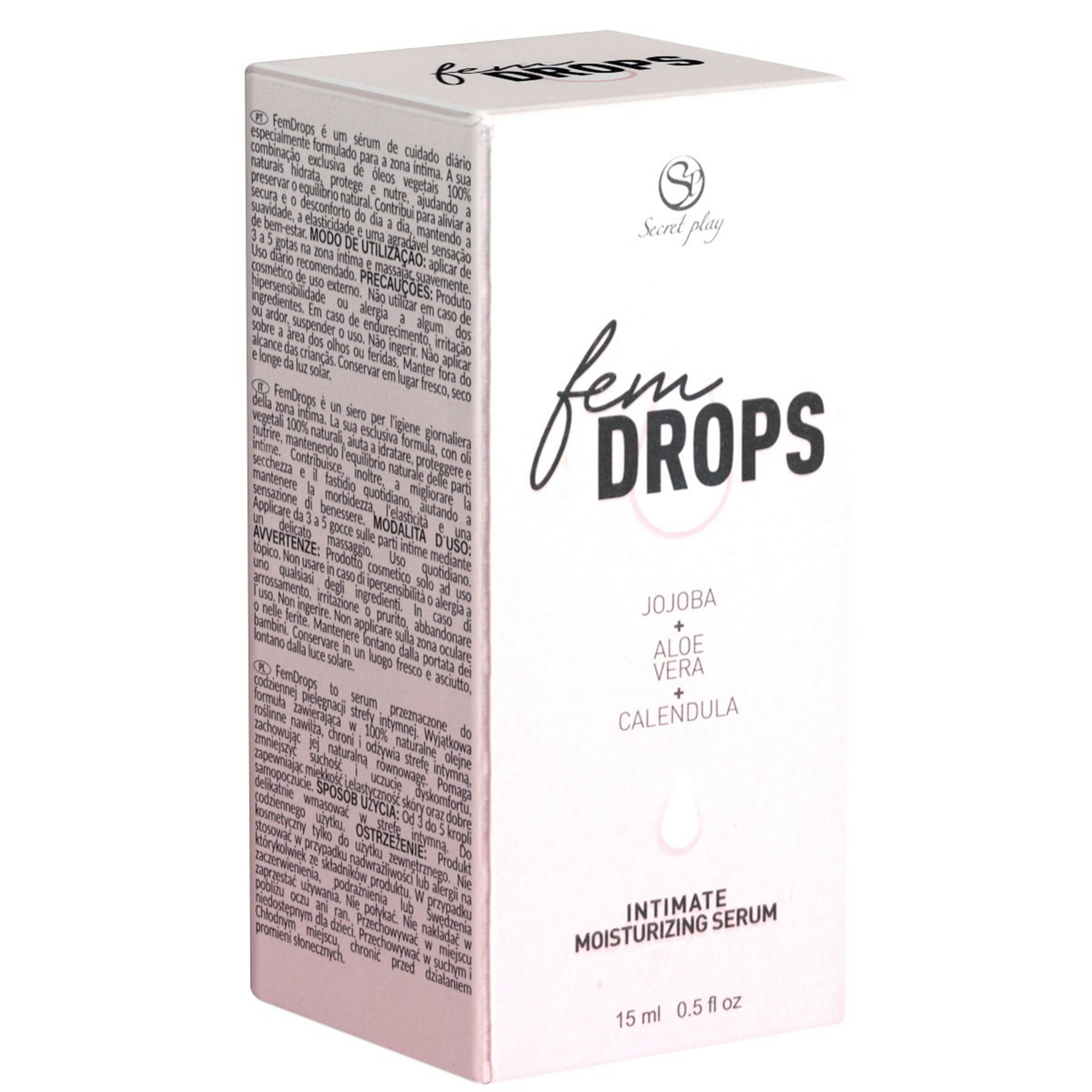 SECRET PLAY Intimpflege fem Drops Flasche mit, 1-tlg., Feuchtigkeitsserum für die tägliche Intimpflege