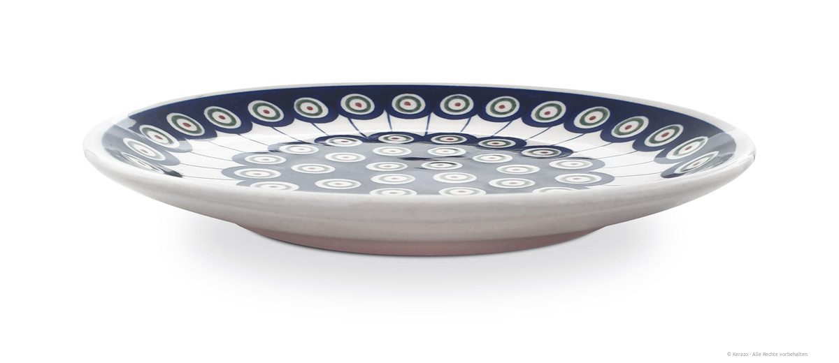Bunzlauer Keramik Frühstücksteller Teller Ø19,5cm Frühstücksteller Dessertteller Kuchenteller, Dekor 8