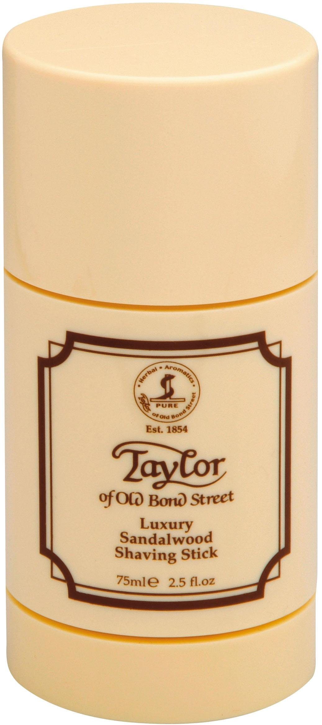 Sandalwood, Rasierseife Street Taylor Stick Shaving of Soap Stift Bond Old