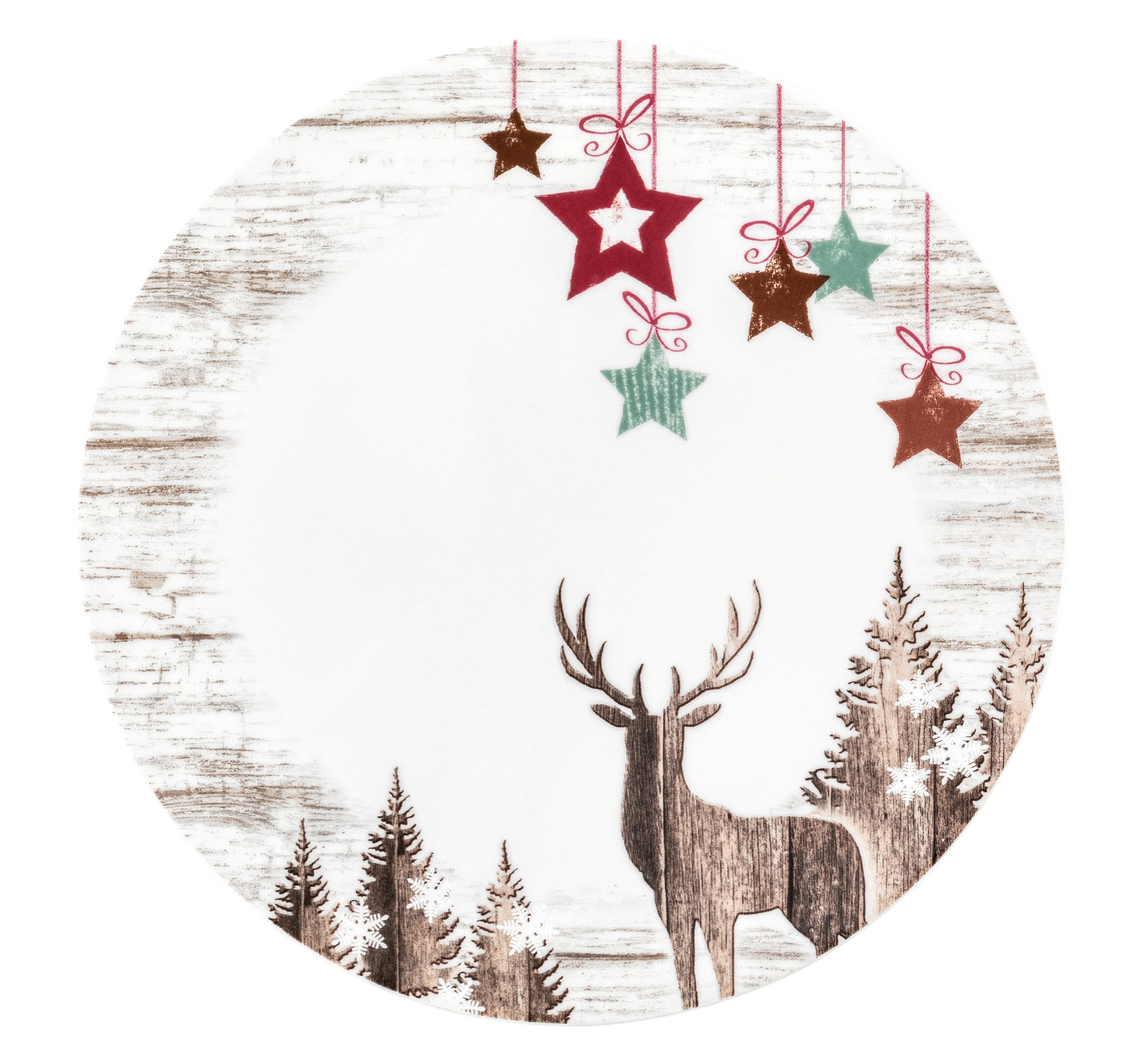 Seltmann Weiden Frühstücksteller Life Christmas, (1 St), Teller rund 22,5 cm