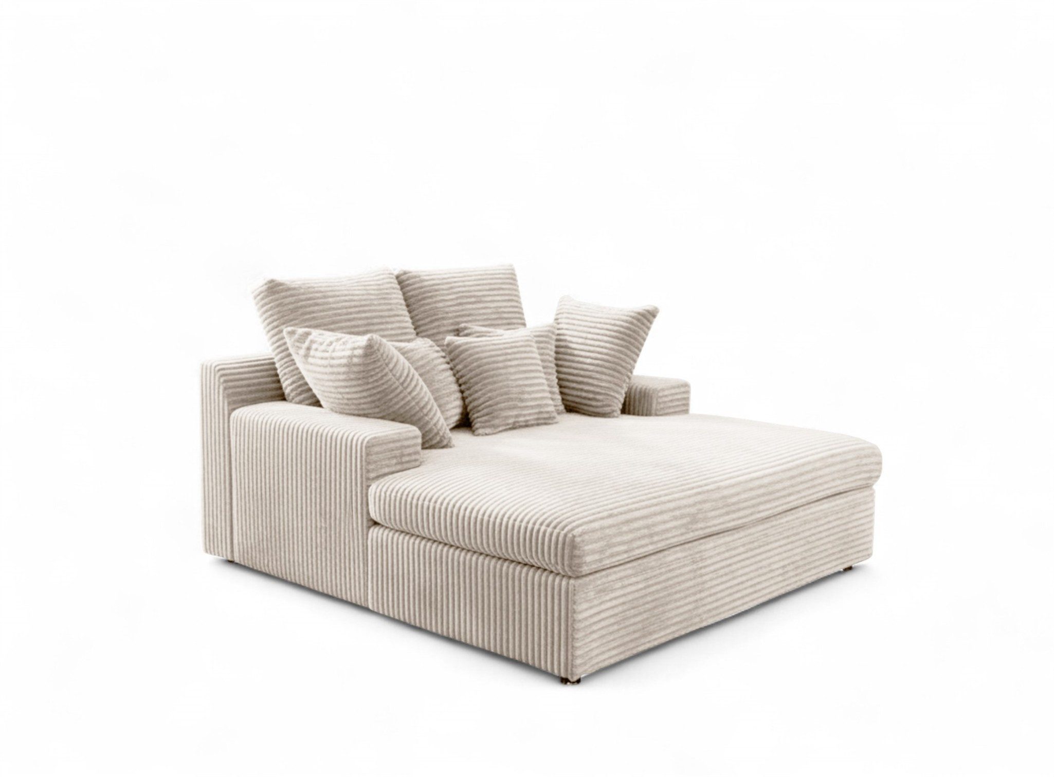 Fun Möbel Chaiselongue Chaiselongue Liege AROSA in Stoff Tilia, inkl. Zier- und Rückenkissen