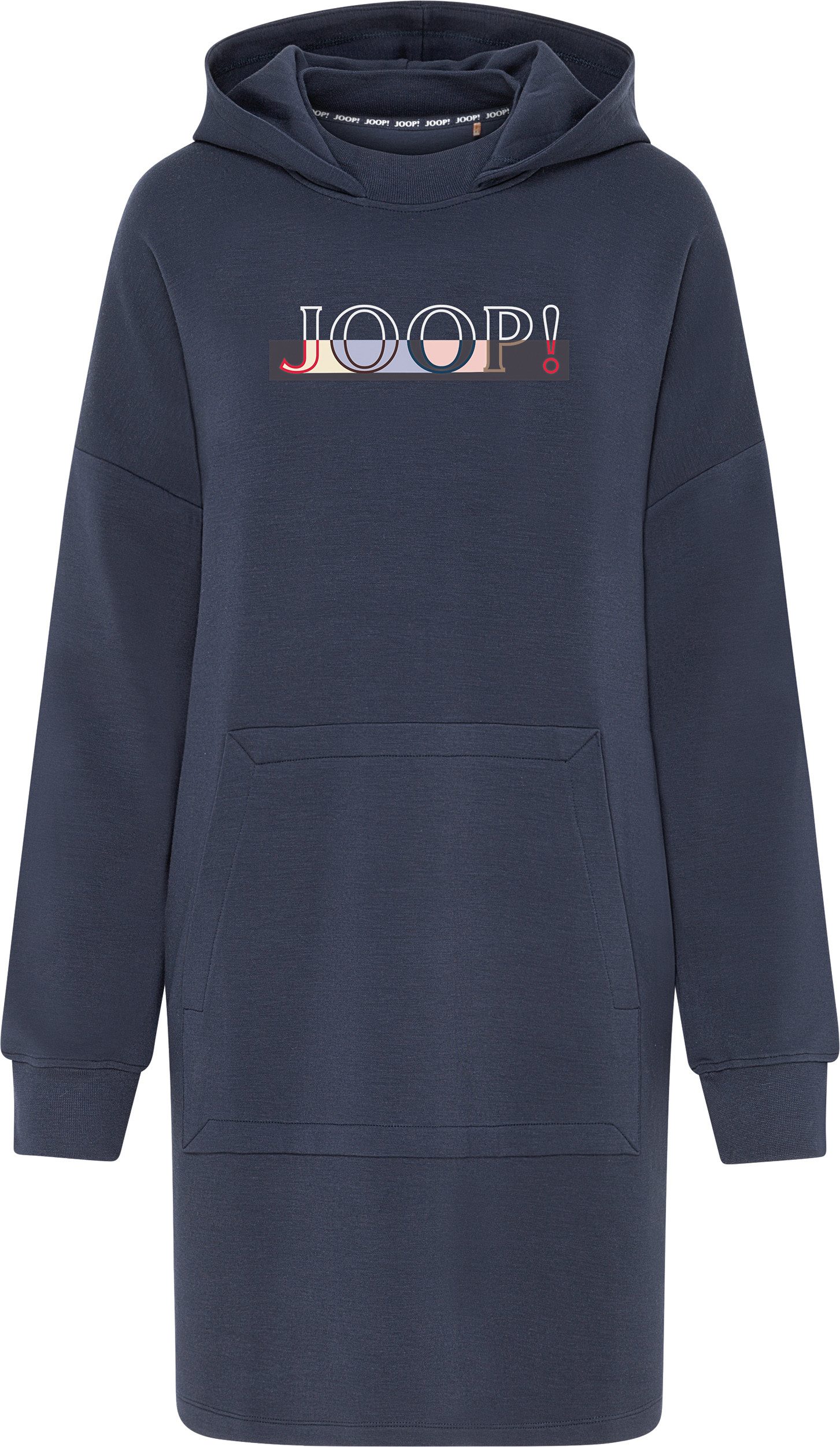 JOOP! Shirtkleid Damen Hoodie / Longshirt mit Kapuze (1-tlg) Lounge Bigshirt in softer Modalqualität