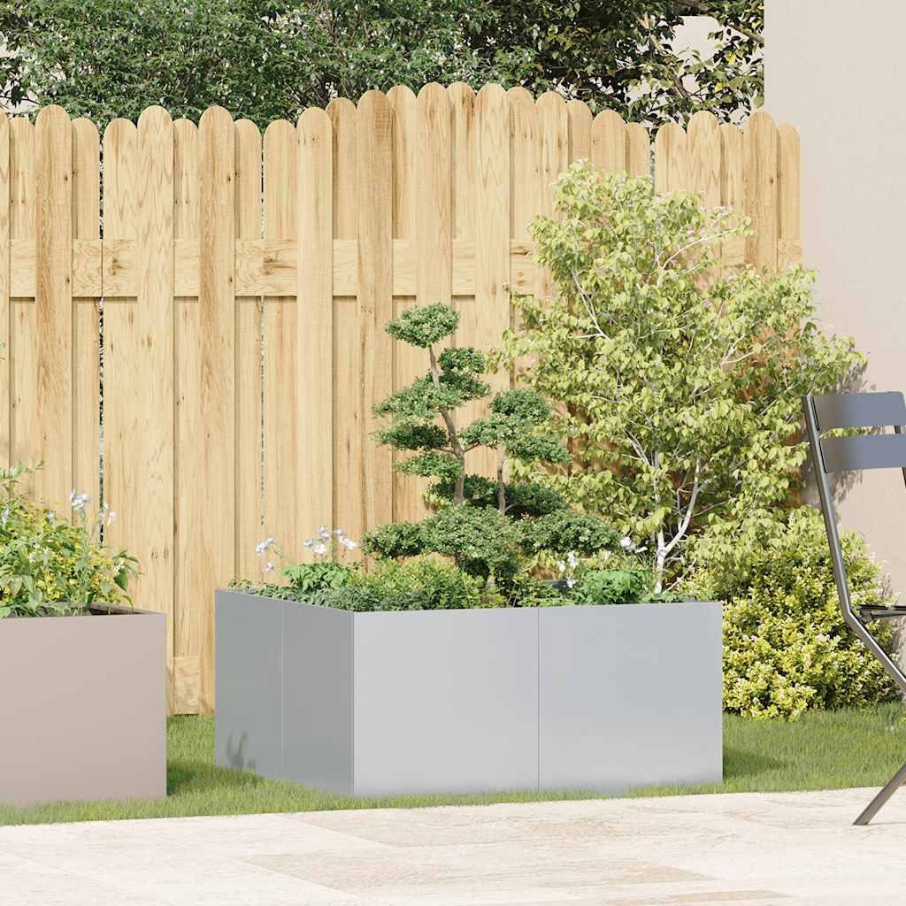 vidaXL Blumentopf Pflanzkübel 80x80x40 cm Verzinkter günstig online kaufen