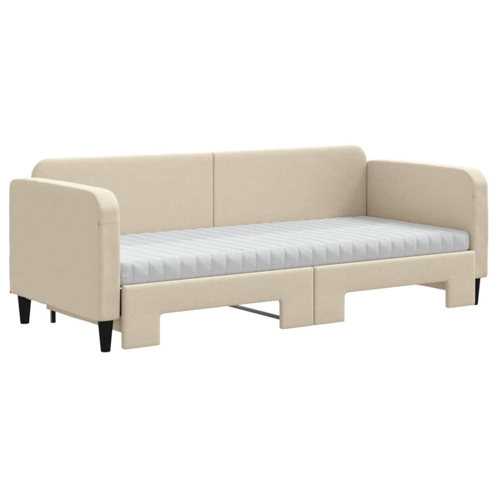 vidaXL Bett Tagesbett Ausziehbar mit Matratzen günstig online kaufen