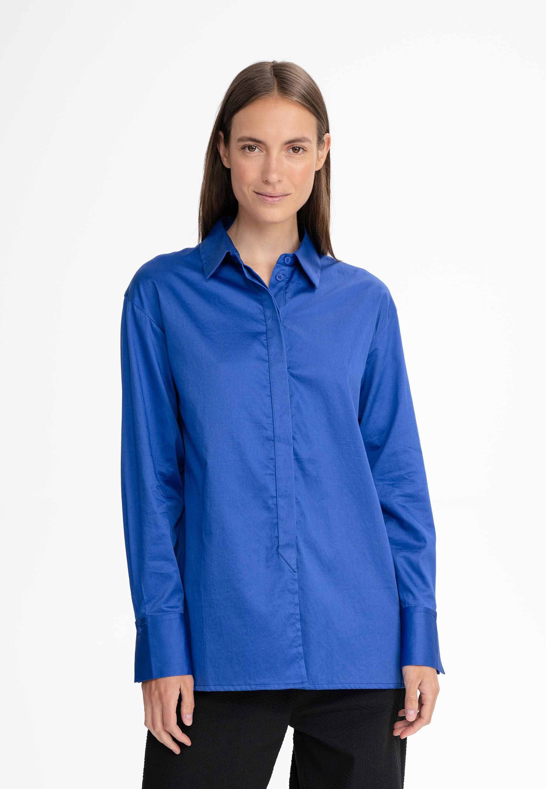Langarmbluse Damen Satinbluse ADRY
