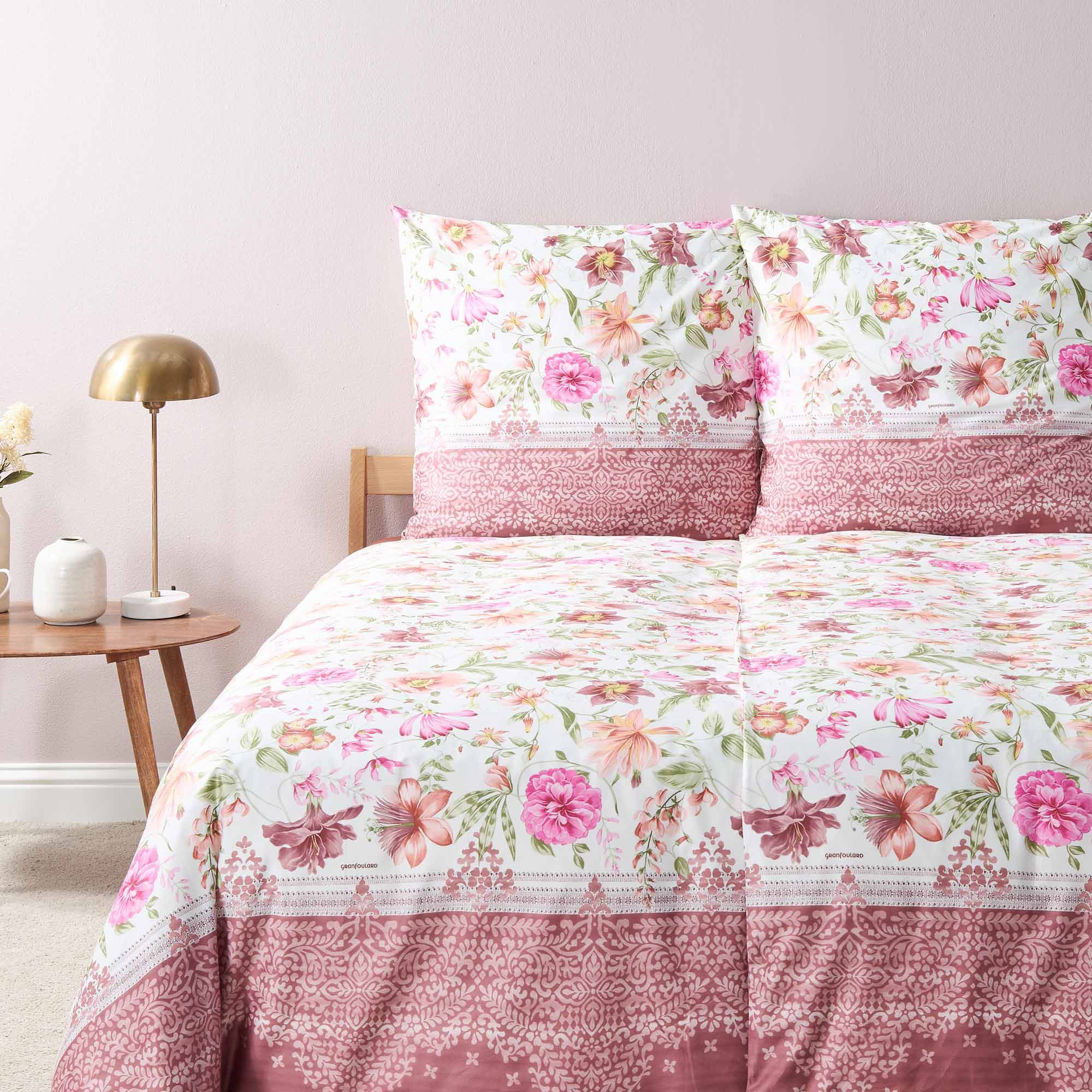 Bassetti Bettwäsche Bassetti Satin Bettwäsche CASABLANCA, P1 Rosa, Baumwoll günstig online kaufen