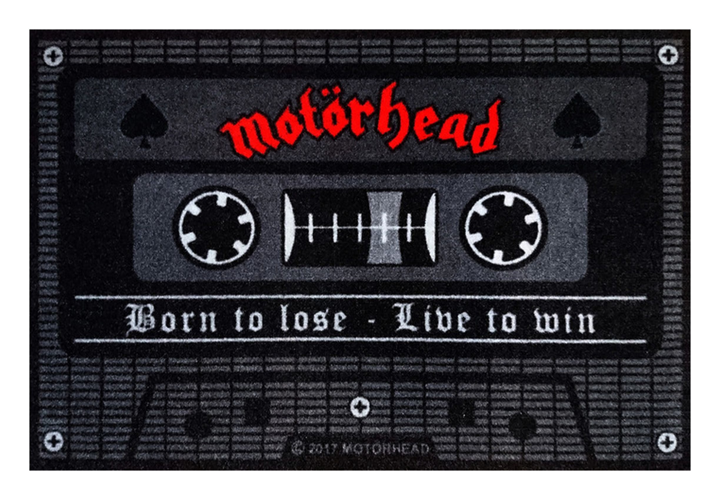 Rockbites Fußmatte Rockbites – Fußmatte Türmatte „Motörhead – Tape“ Schwarz Nr. 131