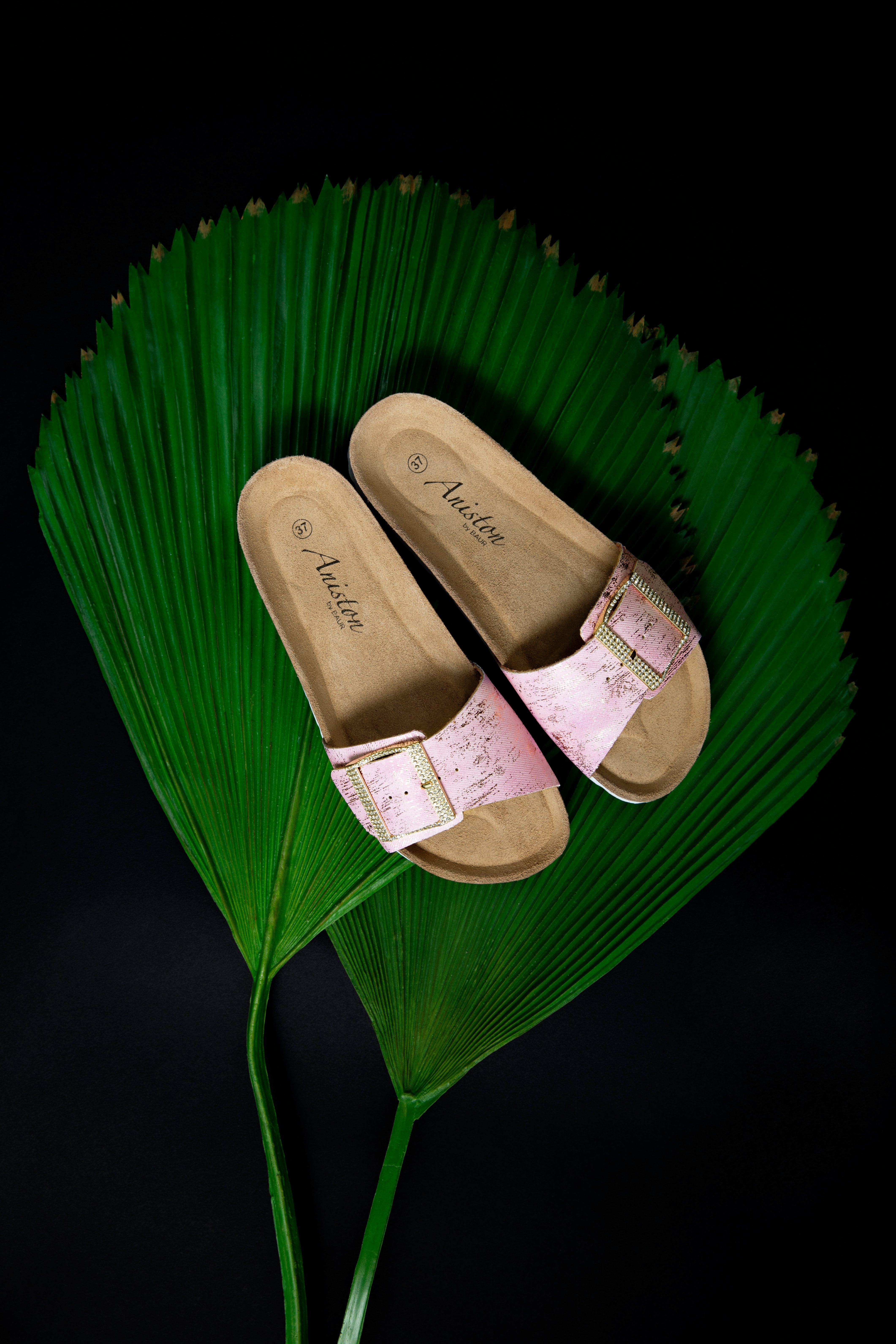 Aniston SHOES Pantolette, Sommerschuh, Strandschuh, Glitzersteine günstig online kaufen