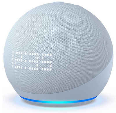 Amazon Echo Dot mit Uhr 5. Generation 1.0 Smart Speaker (WLAN (WiFi), Integrierter Temperatursensor, Mikrofon-aus-Taste)