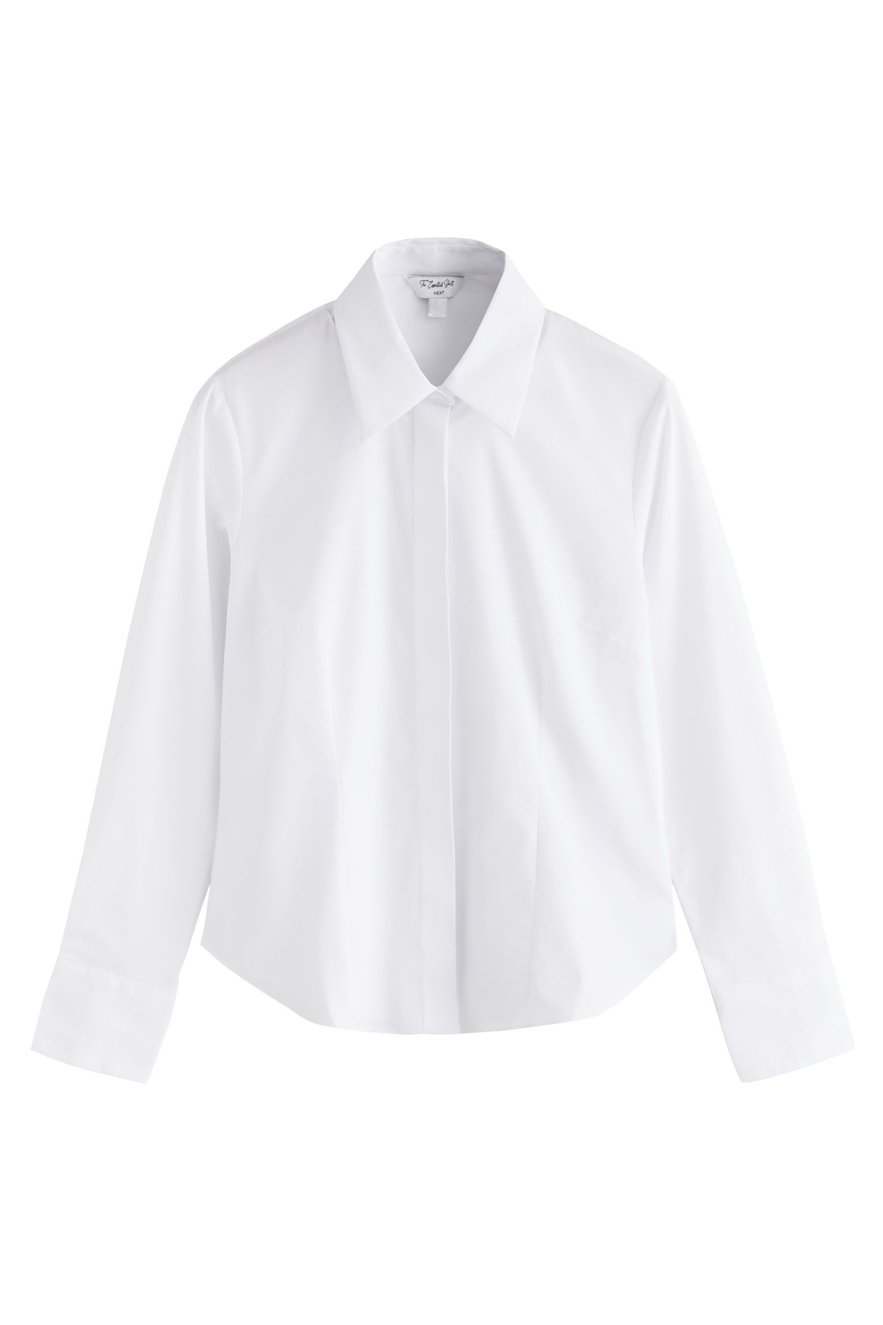 Next Langarmhemd Körpernahes Essential Langarmshirt mit Stretch (1-tlg)