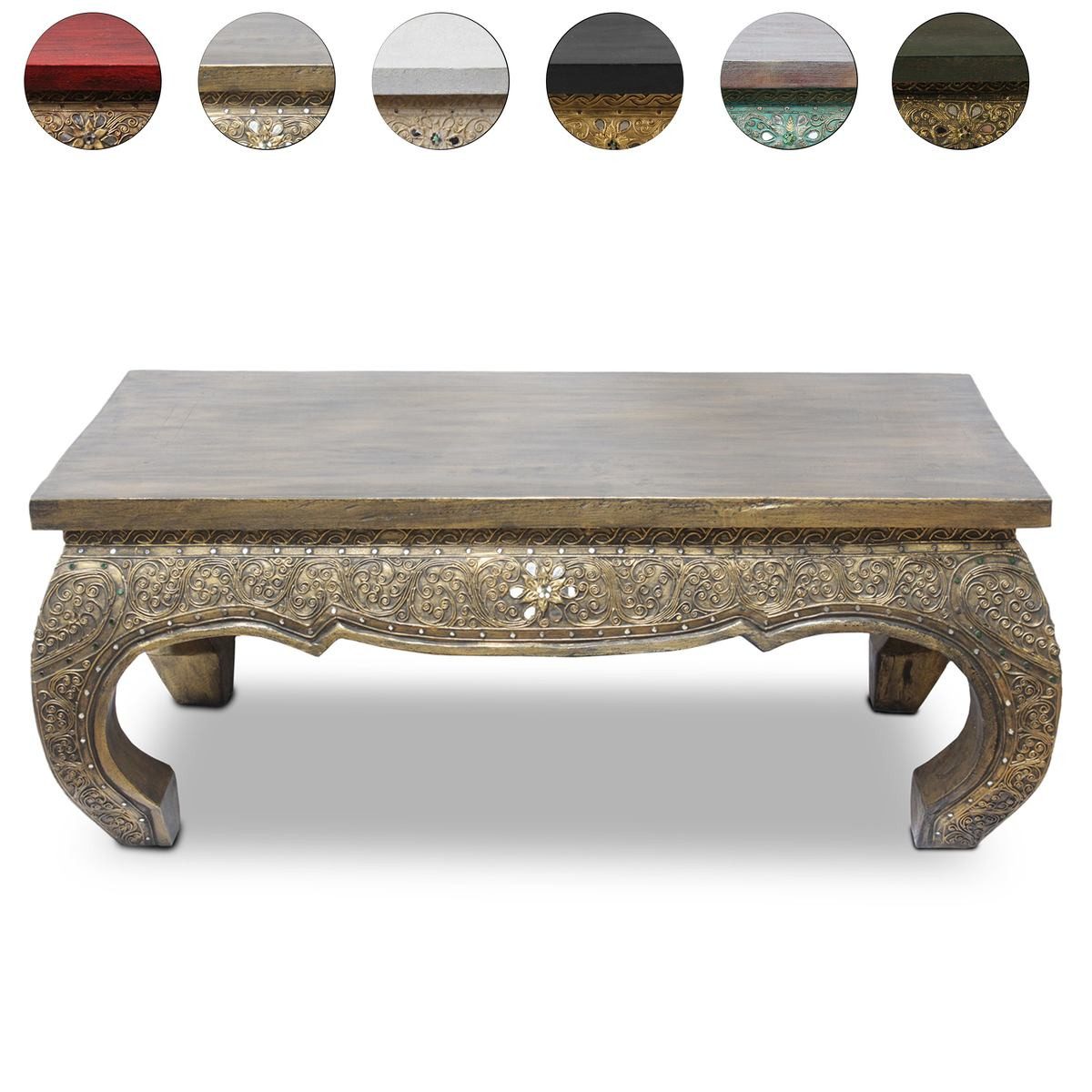 Oriental Galerie Opiumtisch Couchtisch Opiumtisch 1m x 50 Antik verschiedene Farben Variante