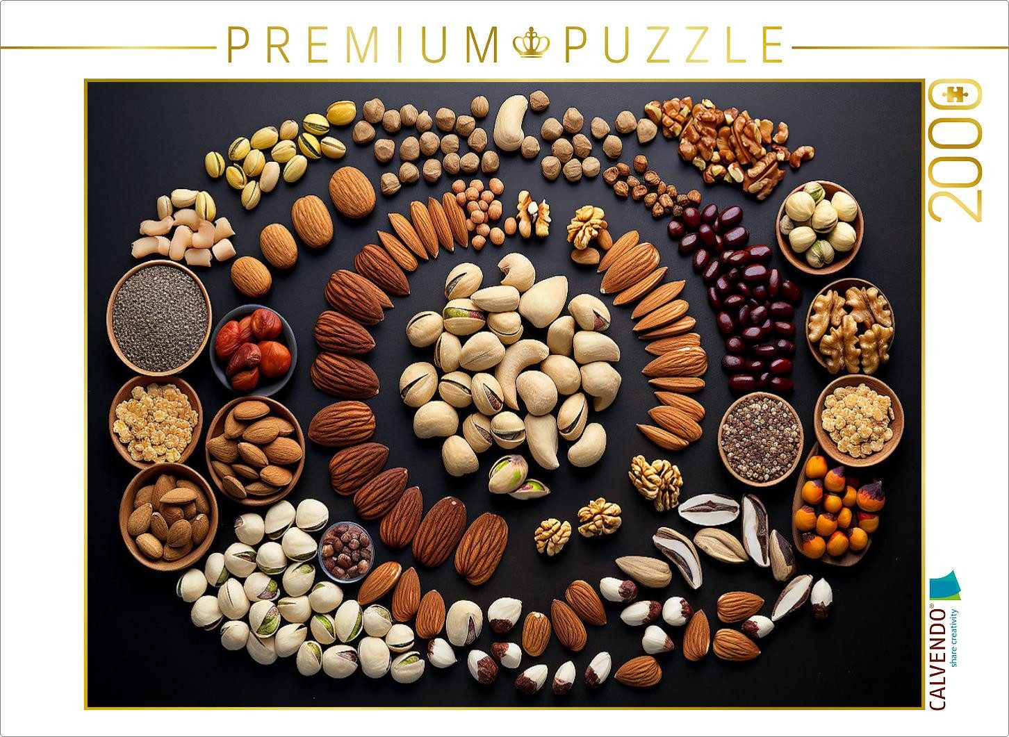 CALVENDO Puzzle CALVENDO Puzzle Nüsse - Auswahl schön angeordnet, 2000 Teile Lege-Grö, 2000 Puzzleteile