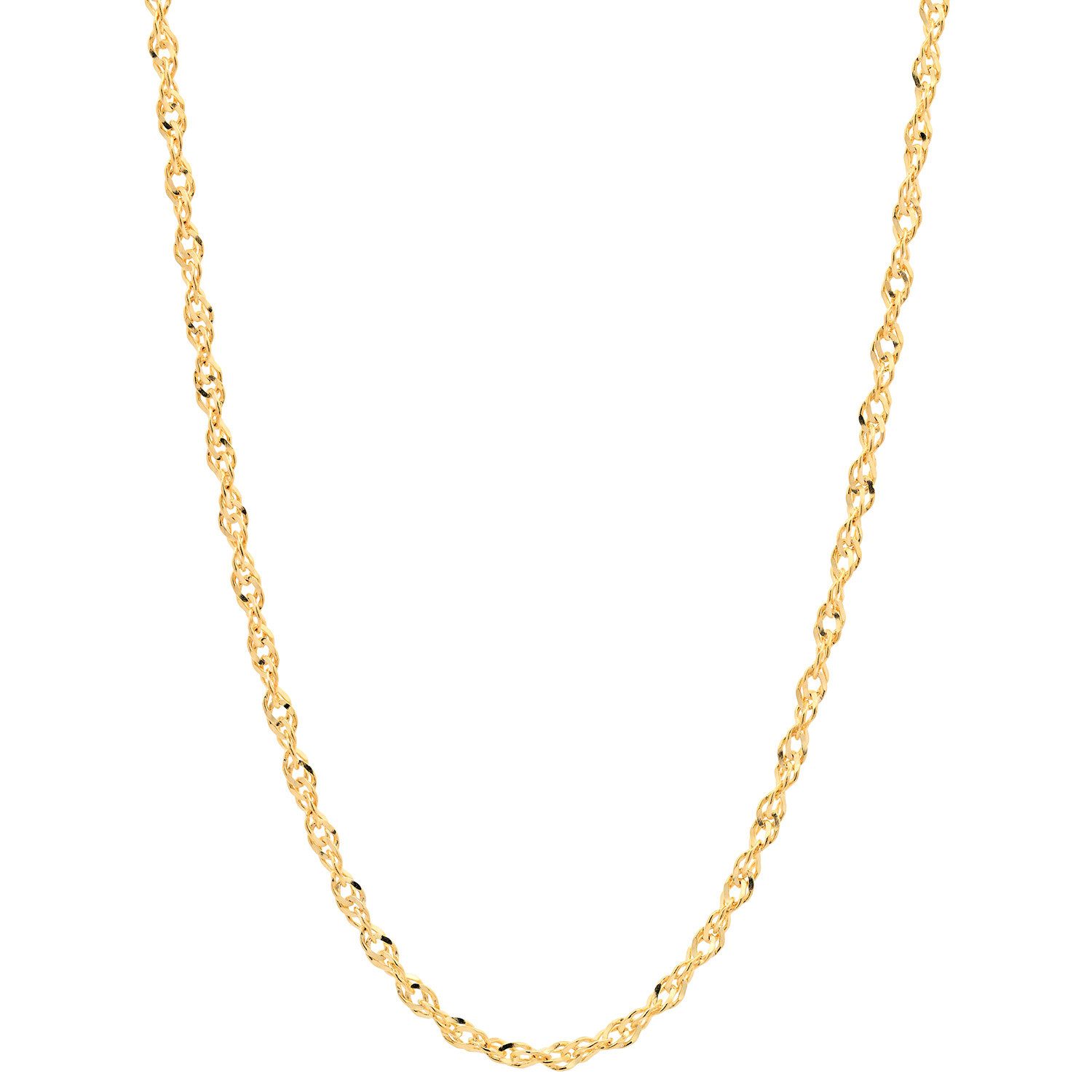 HOPLO Goldkette Goldkette Singapurkette Halskette Breite 1,4 mm 36 cm 333-8 Karat Gold, Made in Germany – Bild 5 von 5