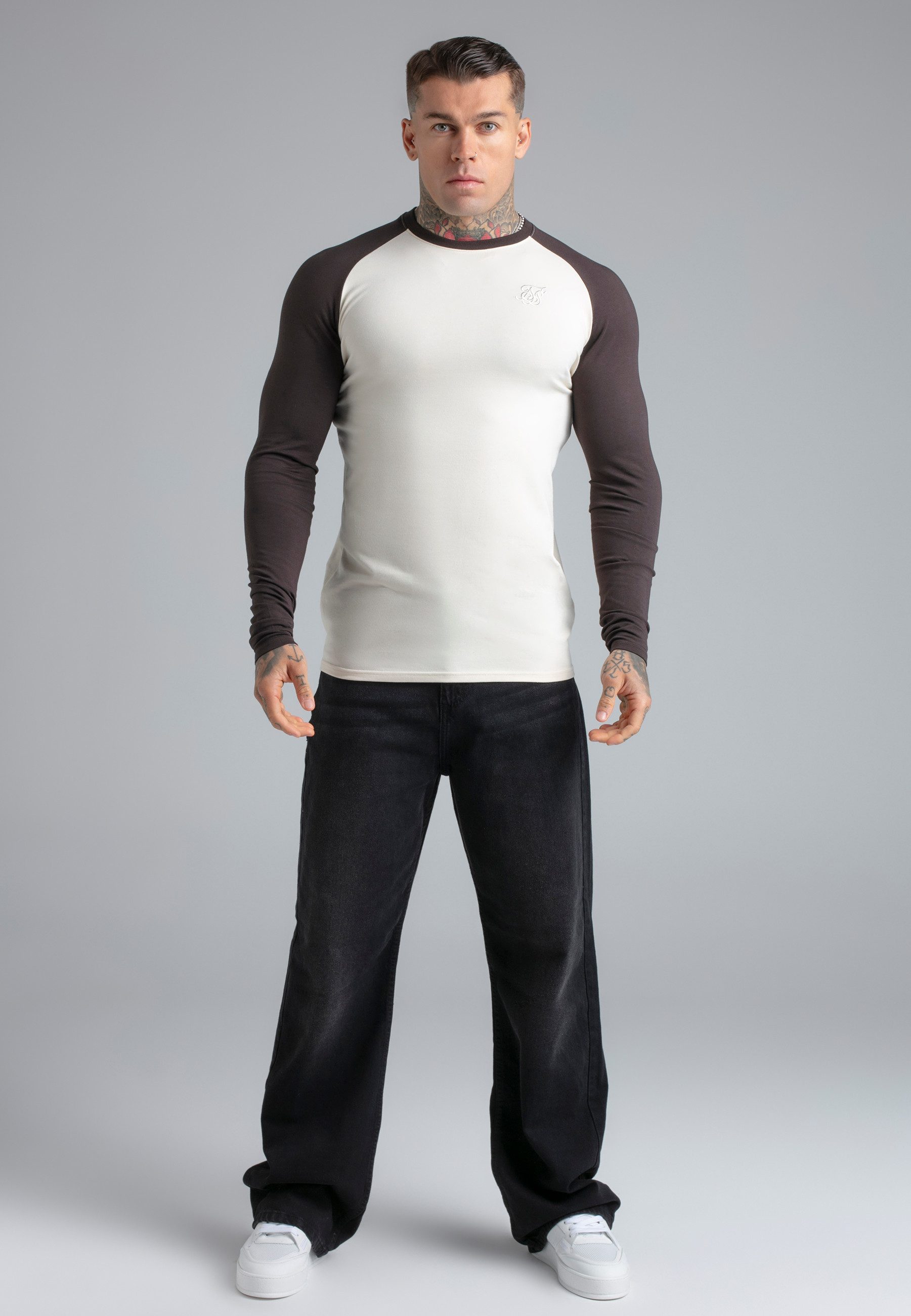 Siksilk T-Shirt SikSilk Herren LS Muscle Fit T-Shirt