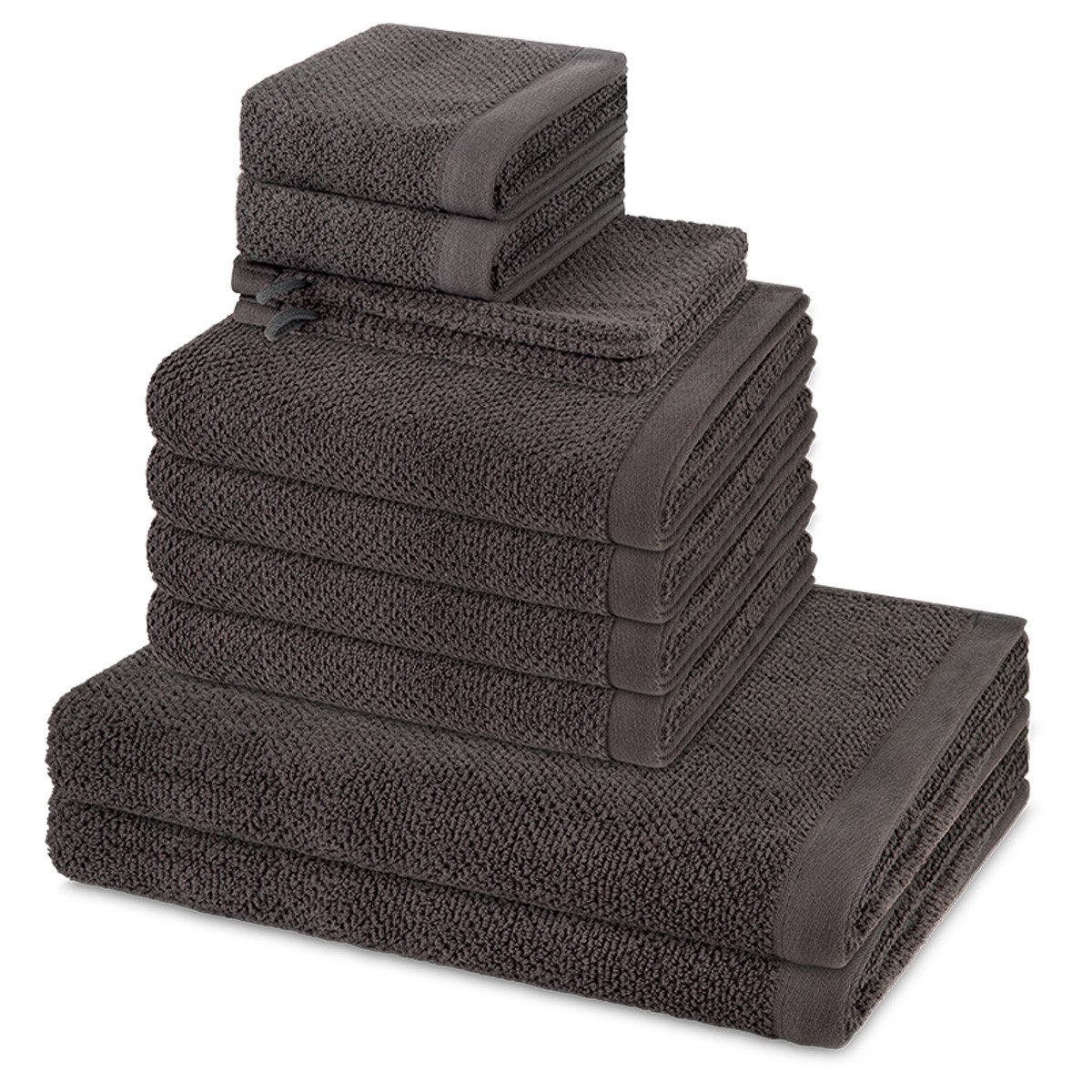Möve Handtuch Set Bliss, Walkfrottee (Spar-Set, 8-St), 2 X Wasch- 2 X Gäste günstig online kaufen