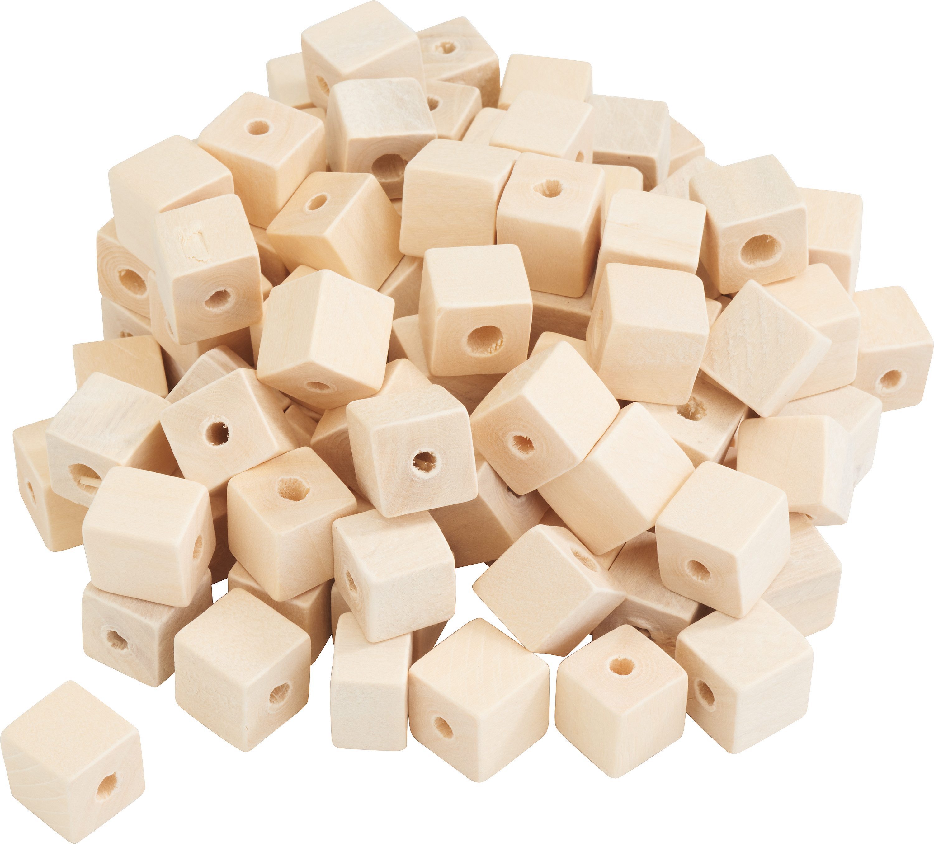 VBS XXL Bastelperlen Würfel, (100-tlg), 100 Stück, 1,5 x 1,5 cm