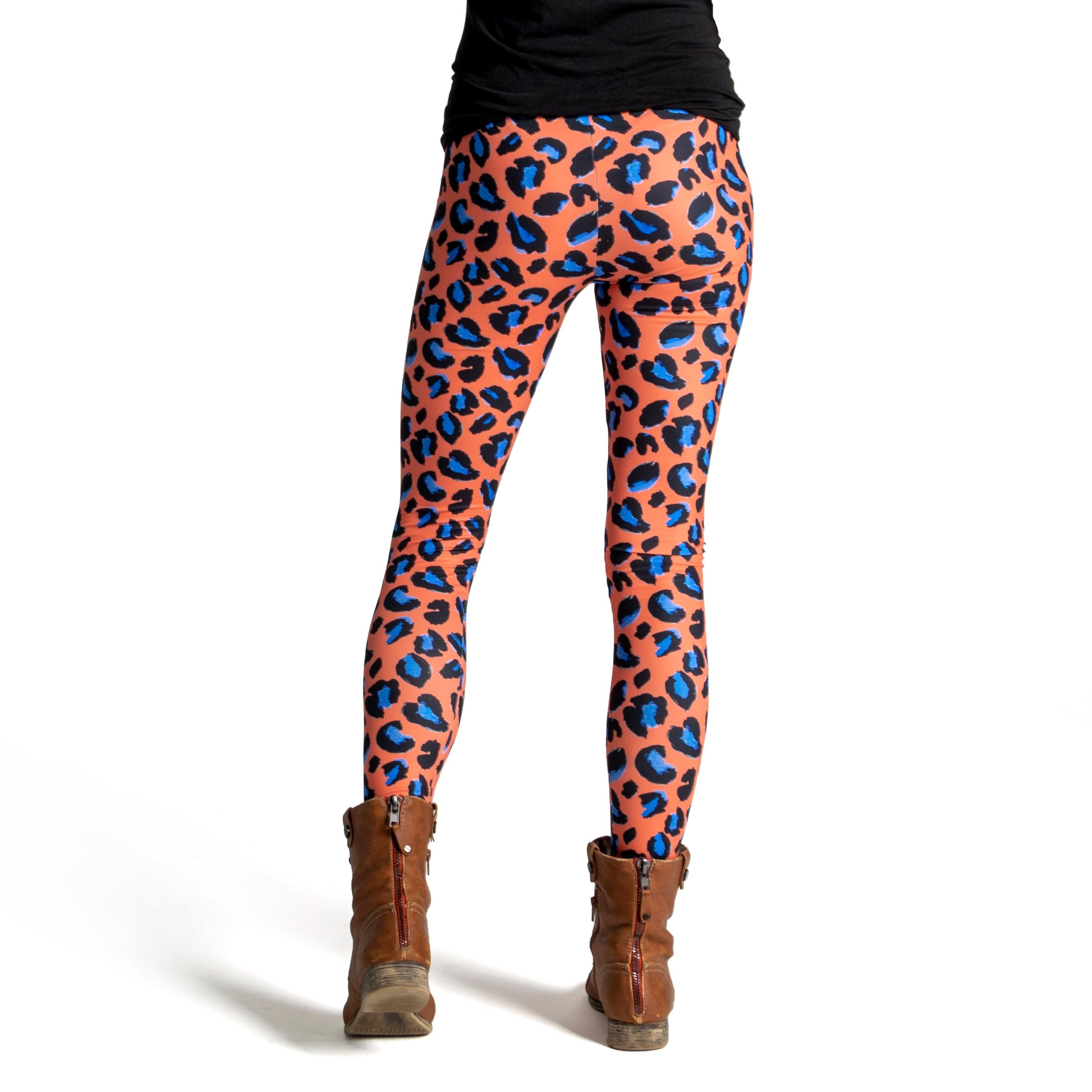 cosey Leggings Leo Line Leggings im Leoparden-Design, 2 Größen (XS–S & M–L) 38/M bis 40/L