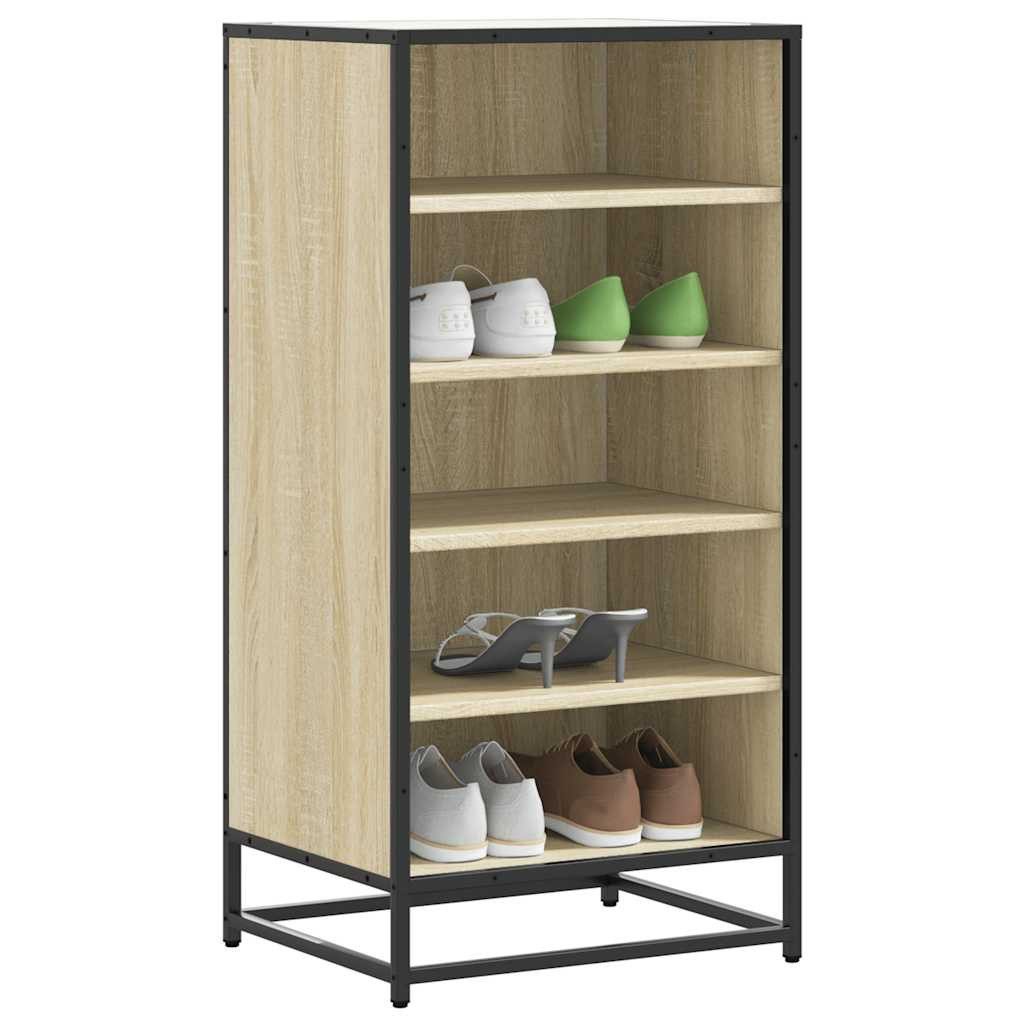 vidaXL Schuhschrank NA Schuhschrank aus Holz mit 5 Fächern 48x38x97 cm für Ordnung im Flur