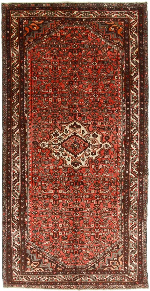 Orientteppich Hosseinabad 152x306 Handgeknüpfter Orientteppich / Perserteppich, Nain Trading, rechteckig, Höhe: 12 mm