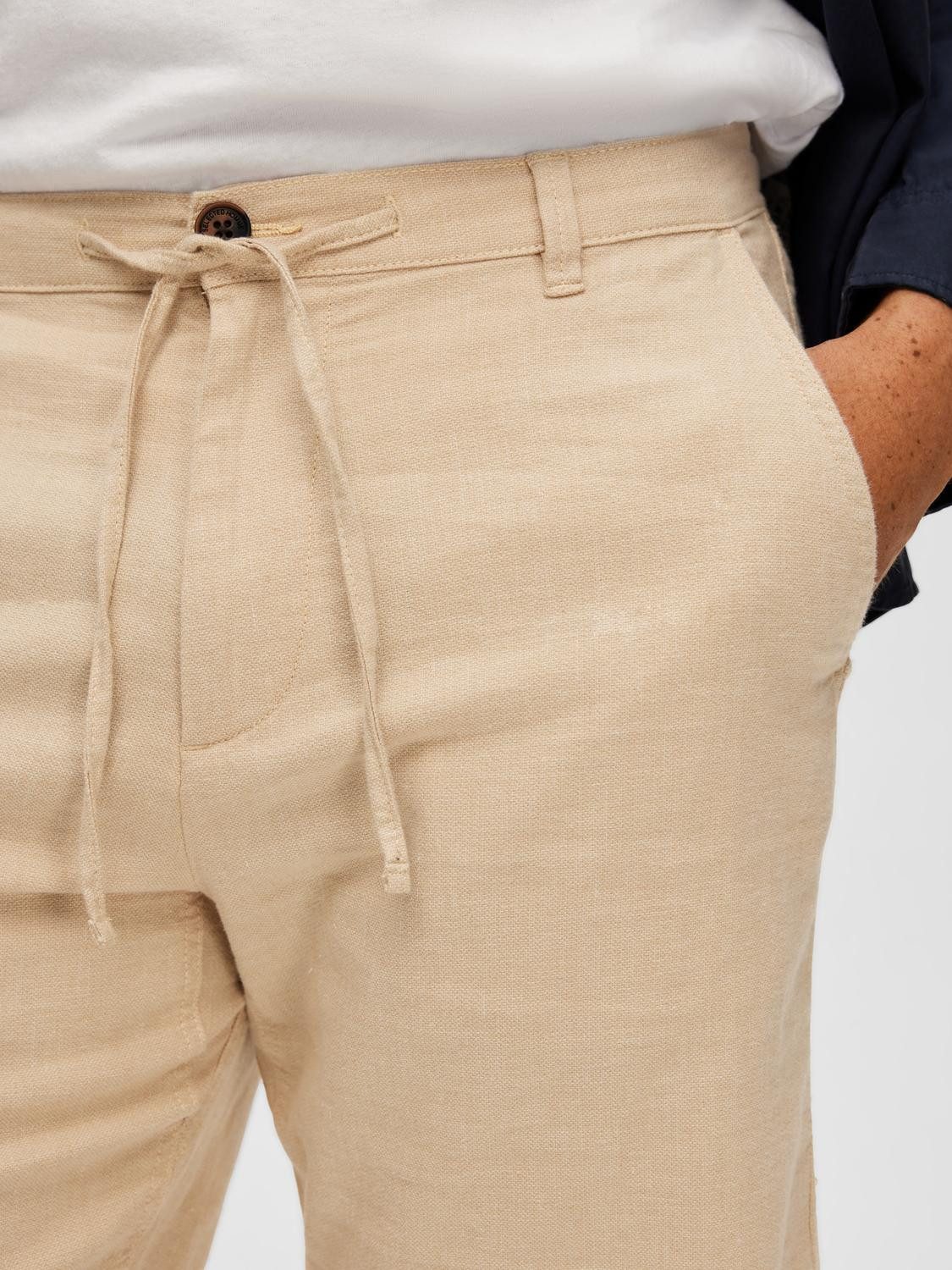 Selected Herren Chino Shorts SLHREGULAR-BRODY LINEN Regular Fit günstig online kaufen