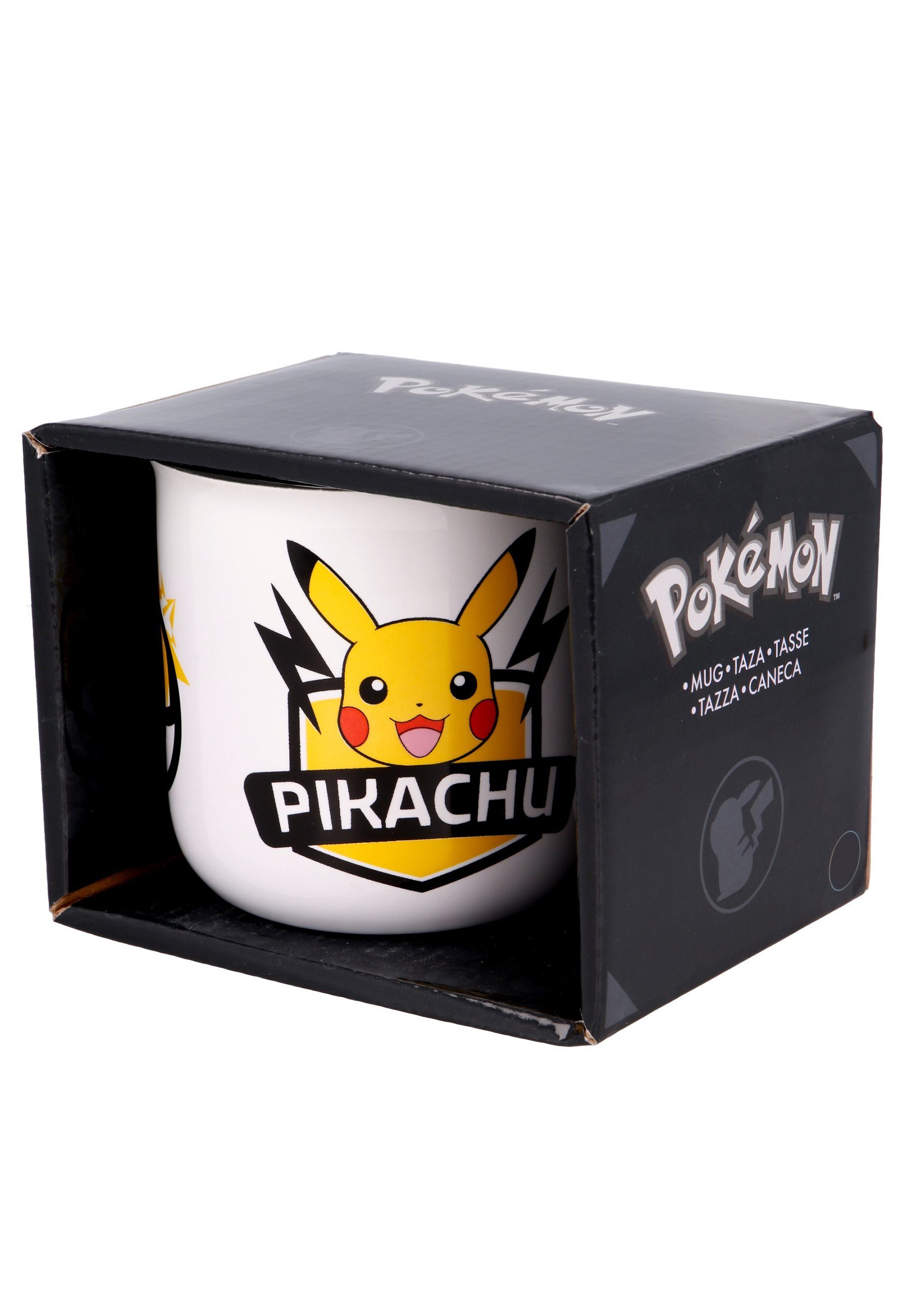 POKÉMON Tasse Pikachu Kinder-Becher Tasse, aus Keramik im Geschenkkarton