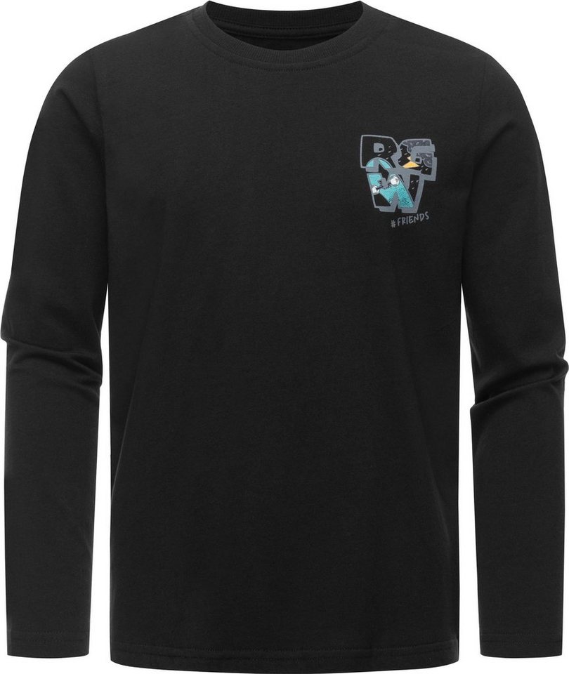 Ragwear Sweatshirt Gurgi Print Leichtes Jungen Langarmshirt mit Logodruck,  Gerader Schnitt und perfekte Länge bis über die Hüfte