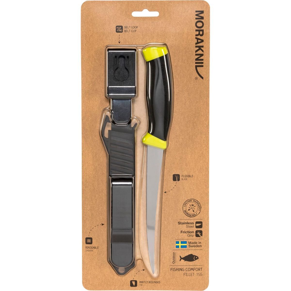 Morakniv Universalmesser Anglermesser Fillet Fishing Comfort 155