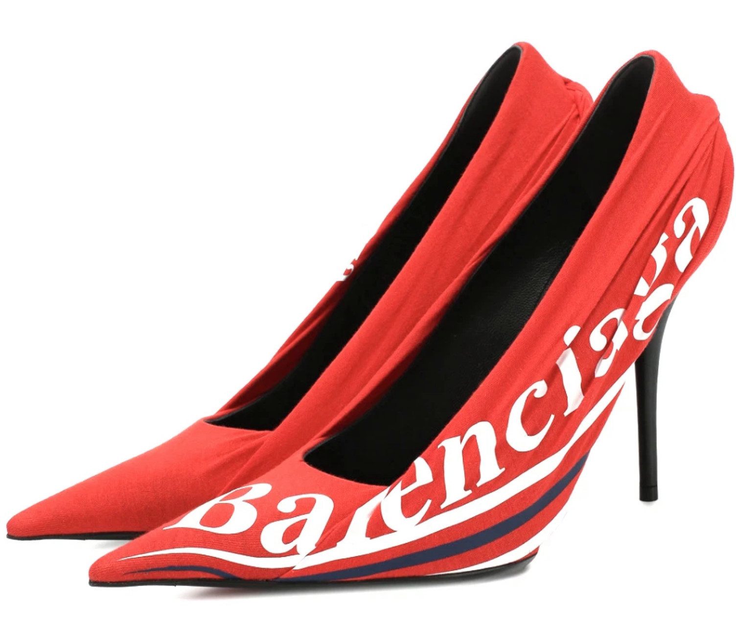 Knife Jersey Heels Schuhe Made in Italy Pumps