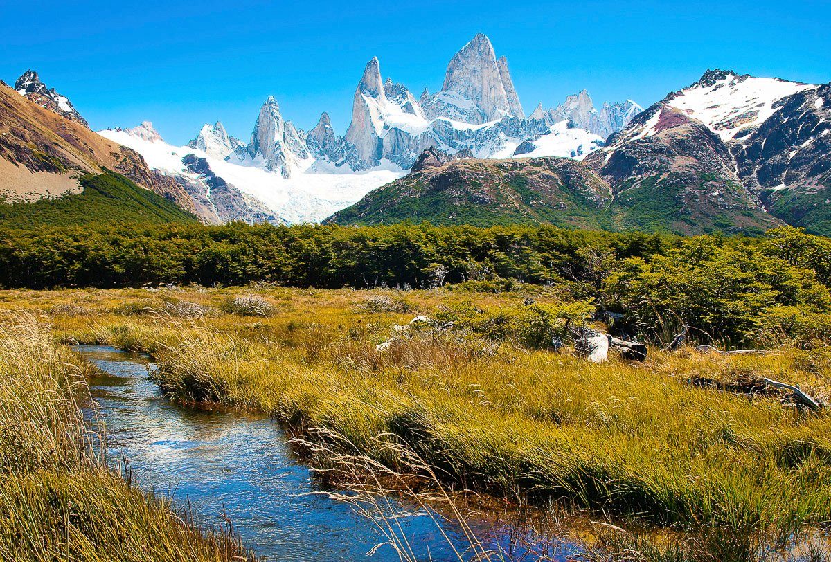 Papermoon Fototapete Berge in Patagonien