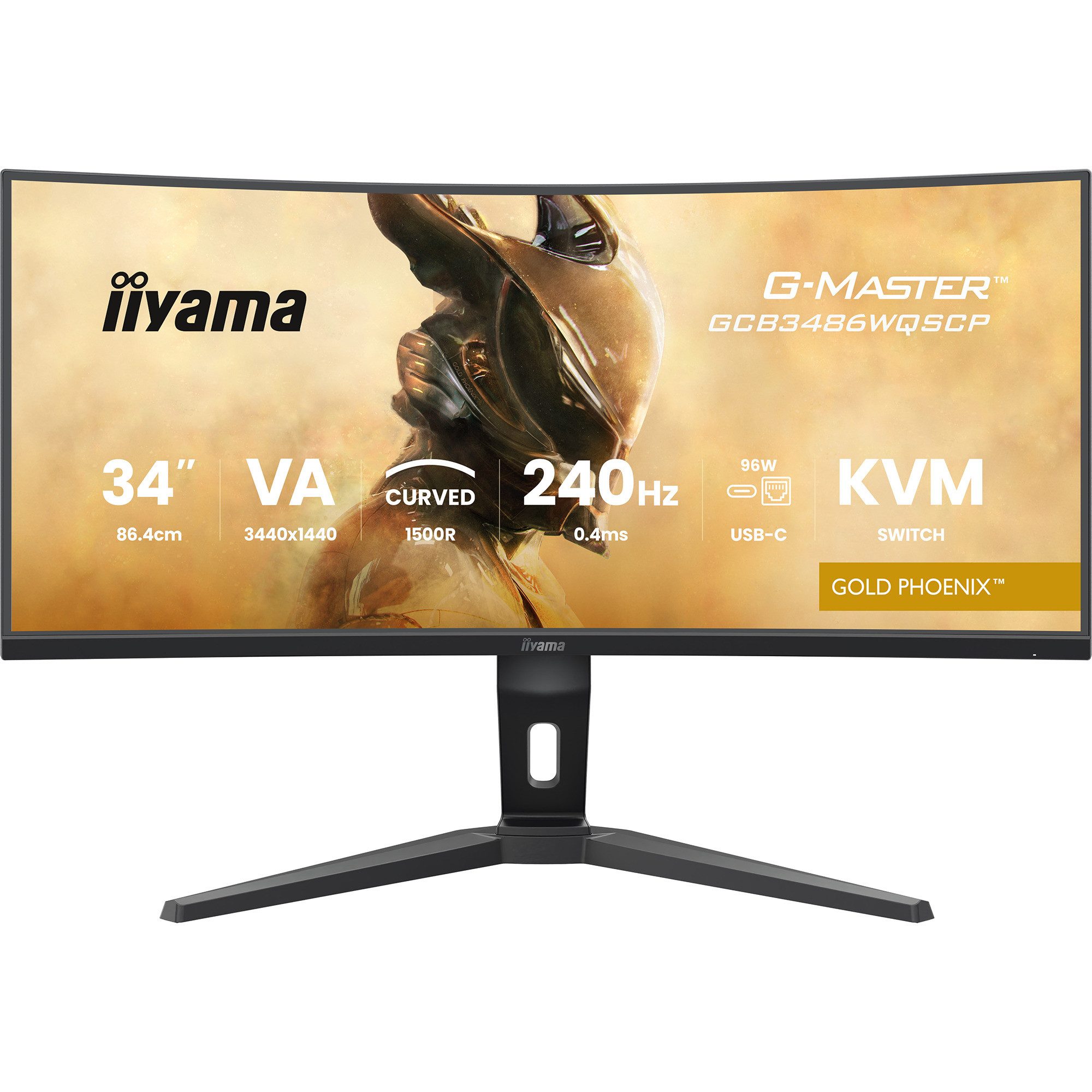 Iiyama iiyama G-Master GCB3486WQSCP-B1 GOLD PHOENIX, TFT-Monitor (3440 x 1440 px)
