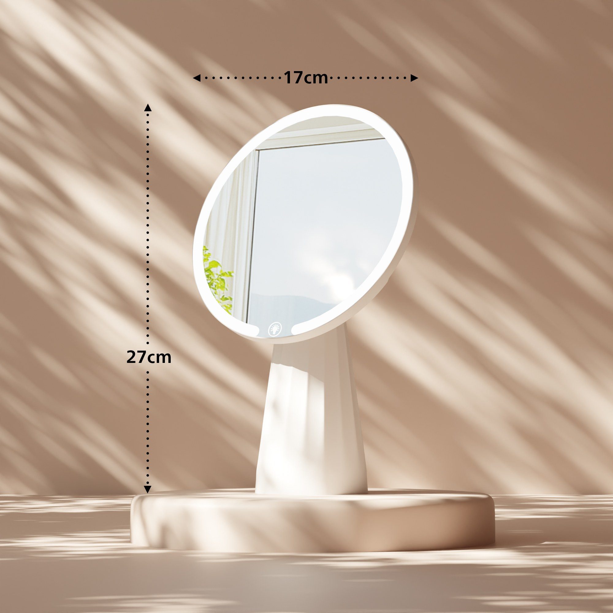 CLP Schminkspiegel Carrey, LED-Beleuchtung, dimmbar, 3 Modi günstig online kaufen