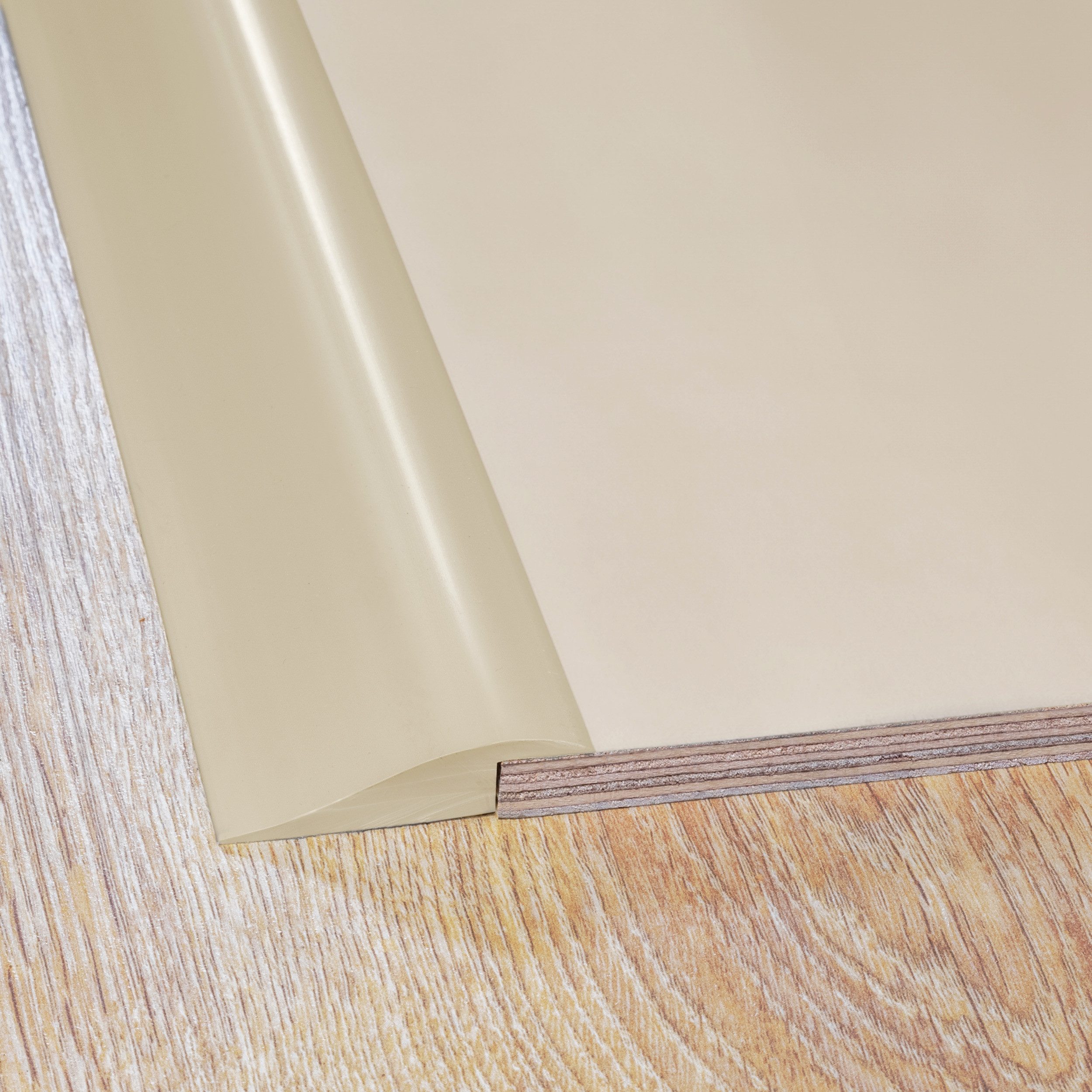 Quest Übergangsprofil Übergangsleiste selbstklebend 50 x 7 mm, Höhenausgleich (1-St), selbstklebend, Höhenausgleich 1-7 mm, 100 cm – Bild 3 von 5