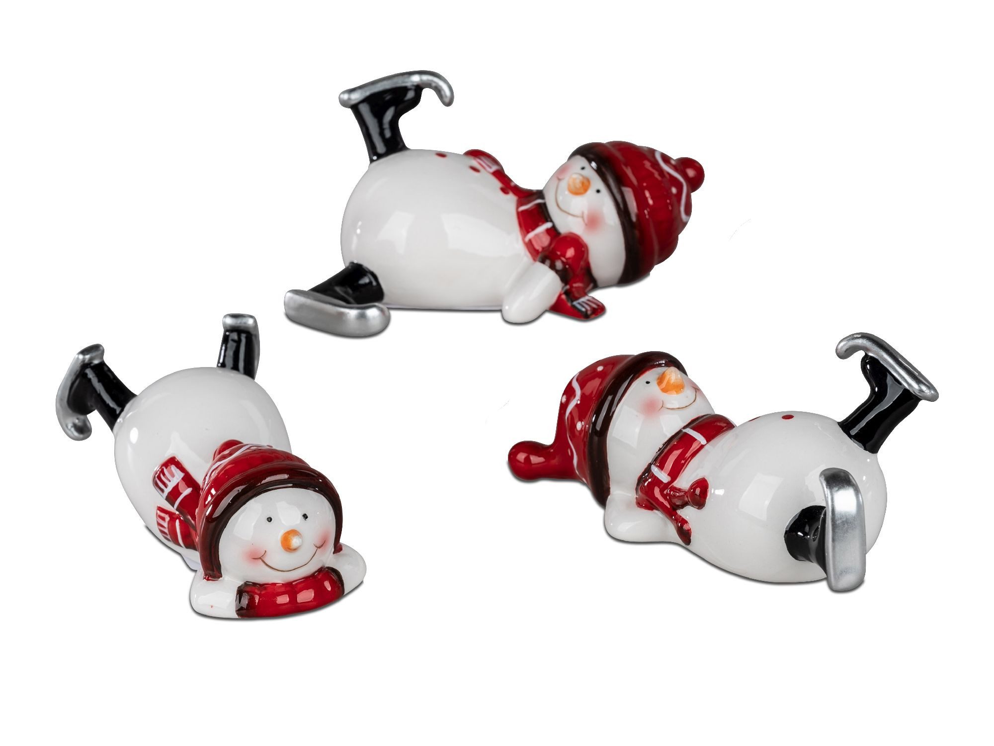 formano Dekofigur Winterzeit, Farbe: Weiß, Motiv: Schneemann günstig online kaufen