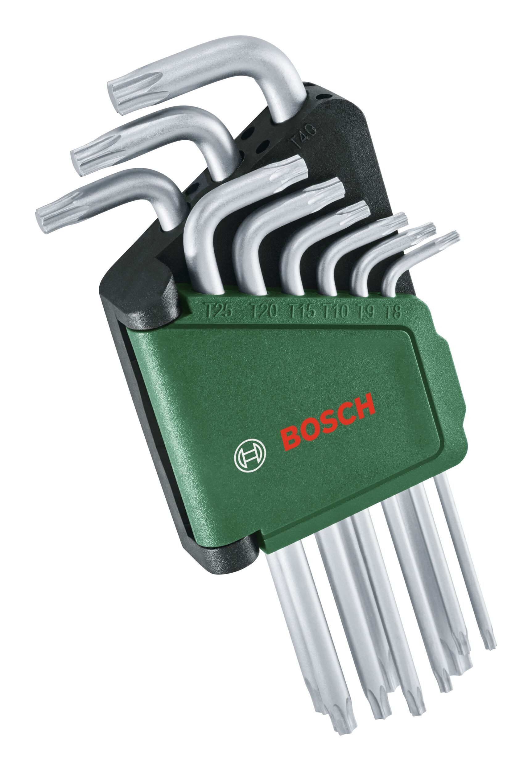 BOSCH Stiftschlüssel (9 Teile), Handwerkzeug Torxschlüssel-Set, 9-teilig
