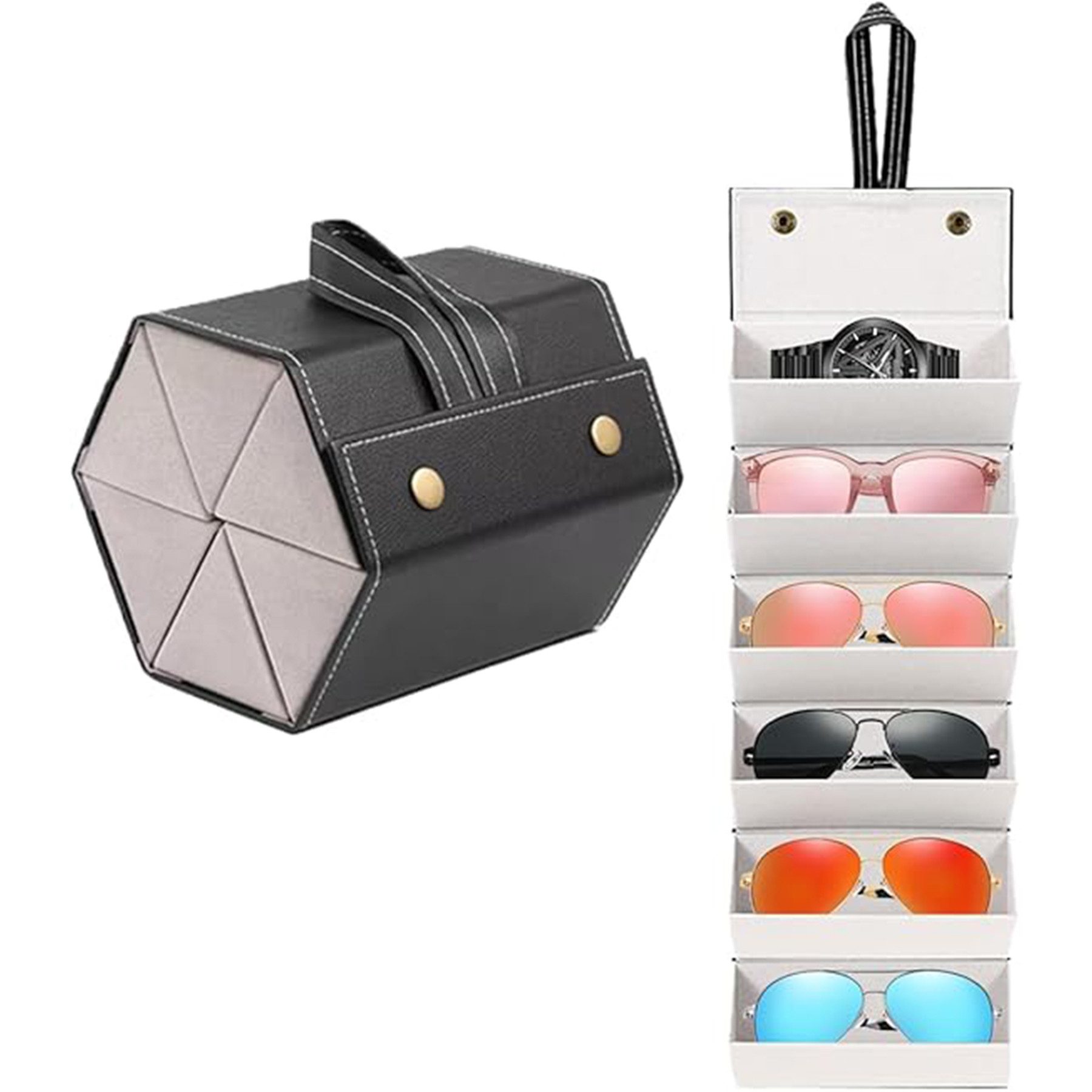 Mutig Brillenetui Sonnenbrillen Brillenetui hardcase Aufbewahrungsbox für 3 günstig online kaufen
