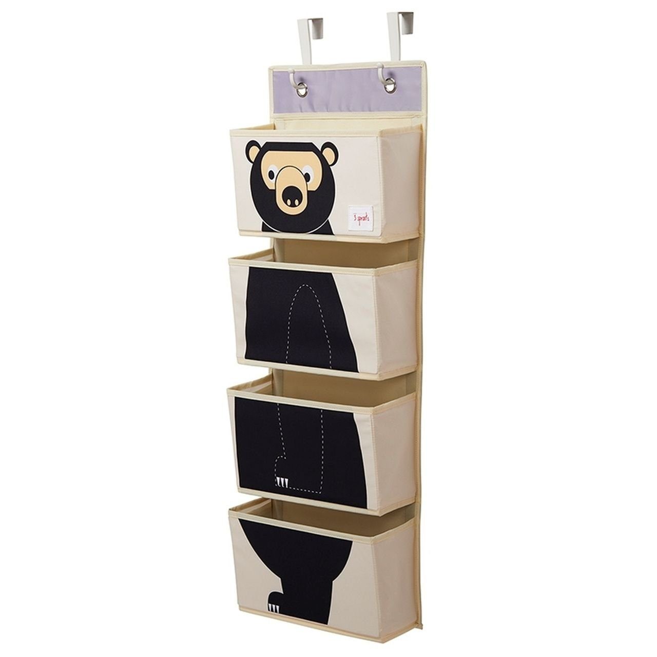 3 Sprouts Organizer Aufbewahrungsorganizer für Türe oder Wand 94 x 33 x 11 cm Tiermotiv