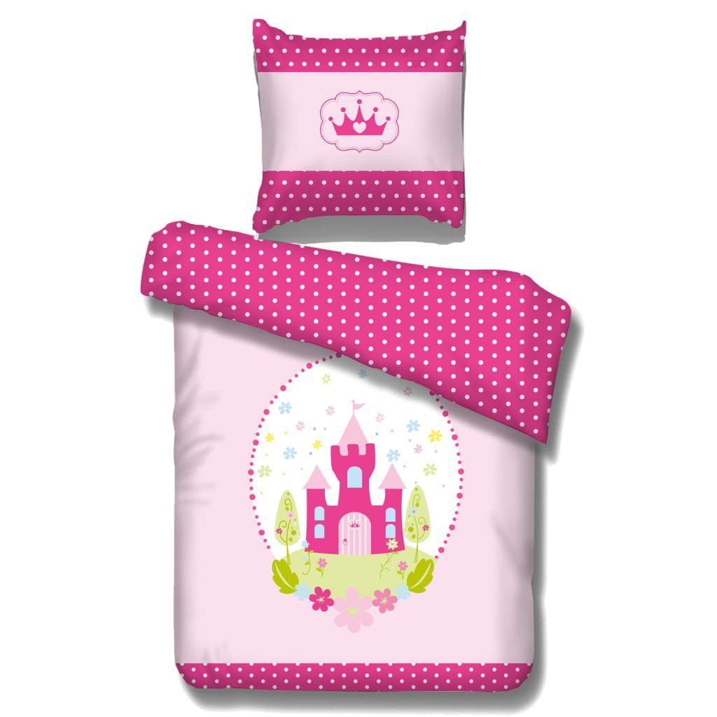 Tagesdecke Bettbezug-Set Prinzessin 195x85 cm Baumwolle, Vipack Rose