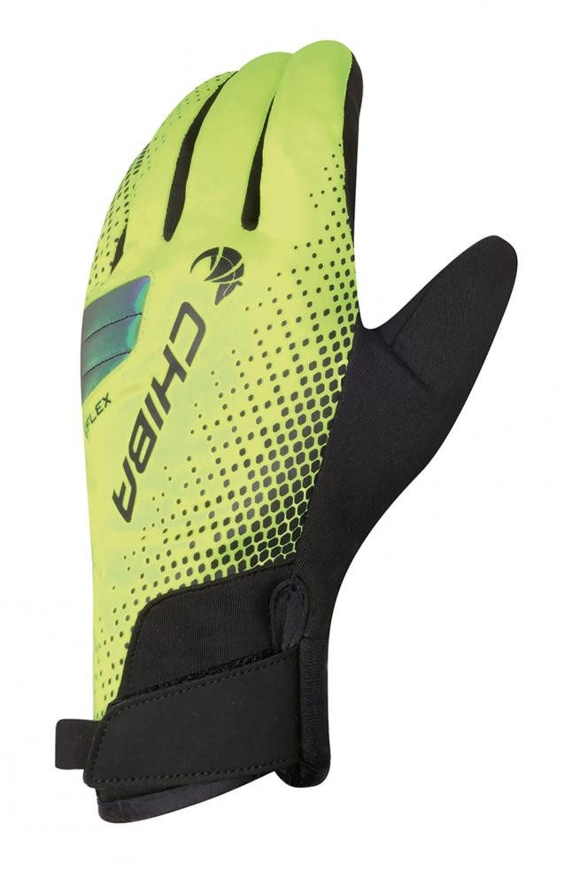 Fahrradhandschuhe CHIBA BioXCell Warm Winter - wasserdichte Winter-Radhandschuhe neongel