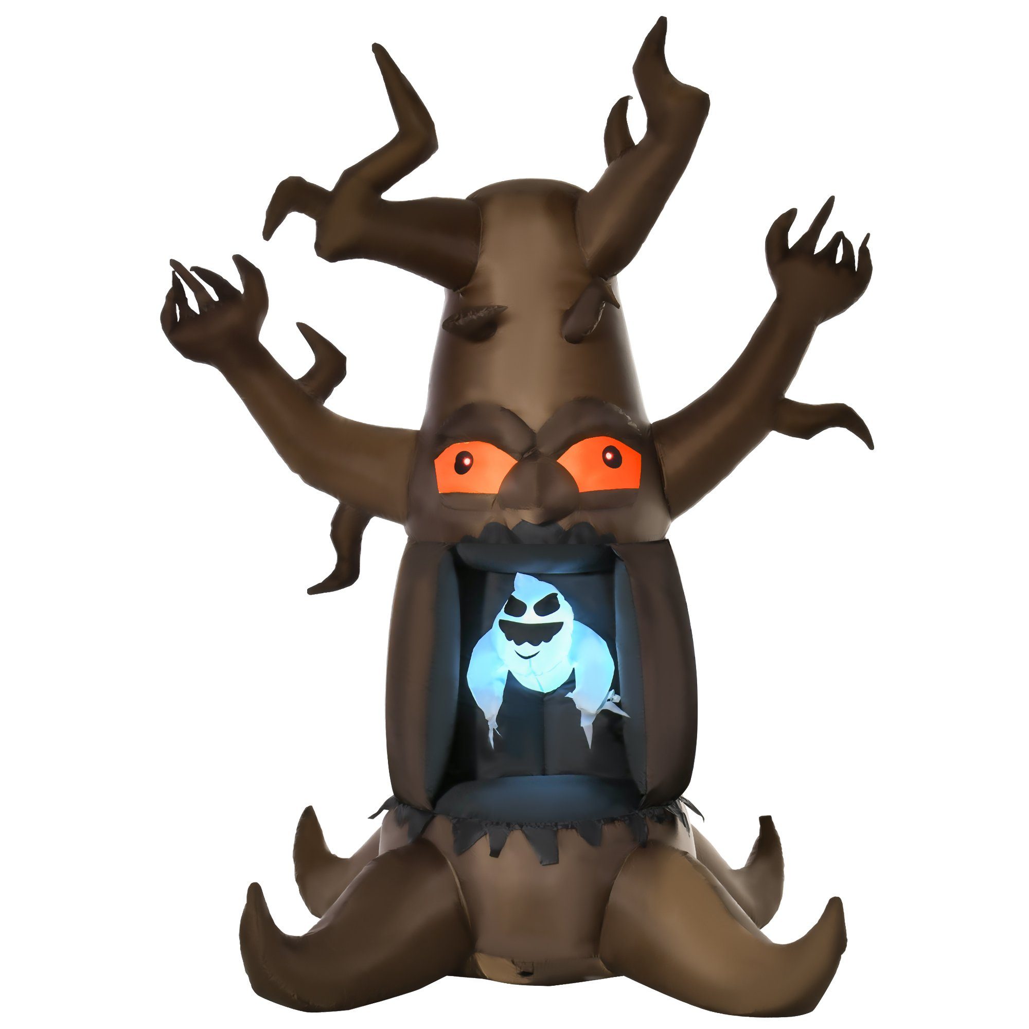 HOMCOM LED-Dekofigur Aufblasbarer Ghost Baum mit günstig online kaufen