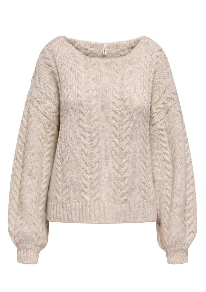 ONLY Strickpullover ONLIDA LIFE LS CABLE WIDE-NECK CS K günstig online kaufen