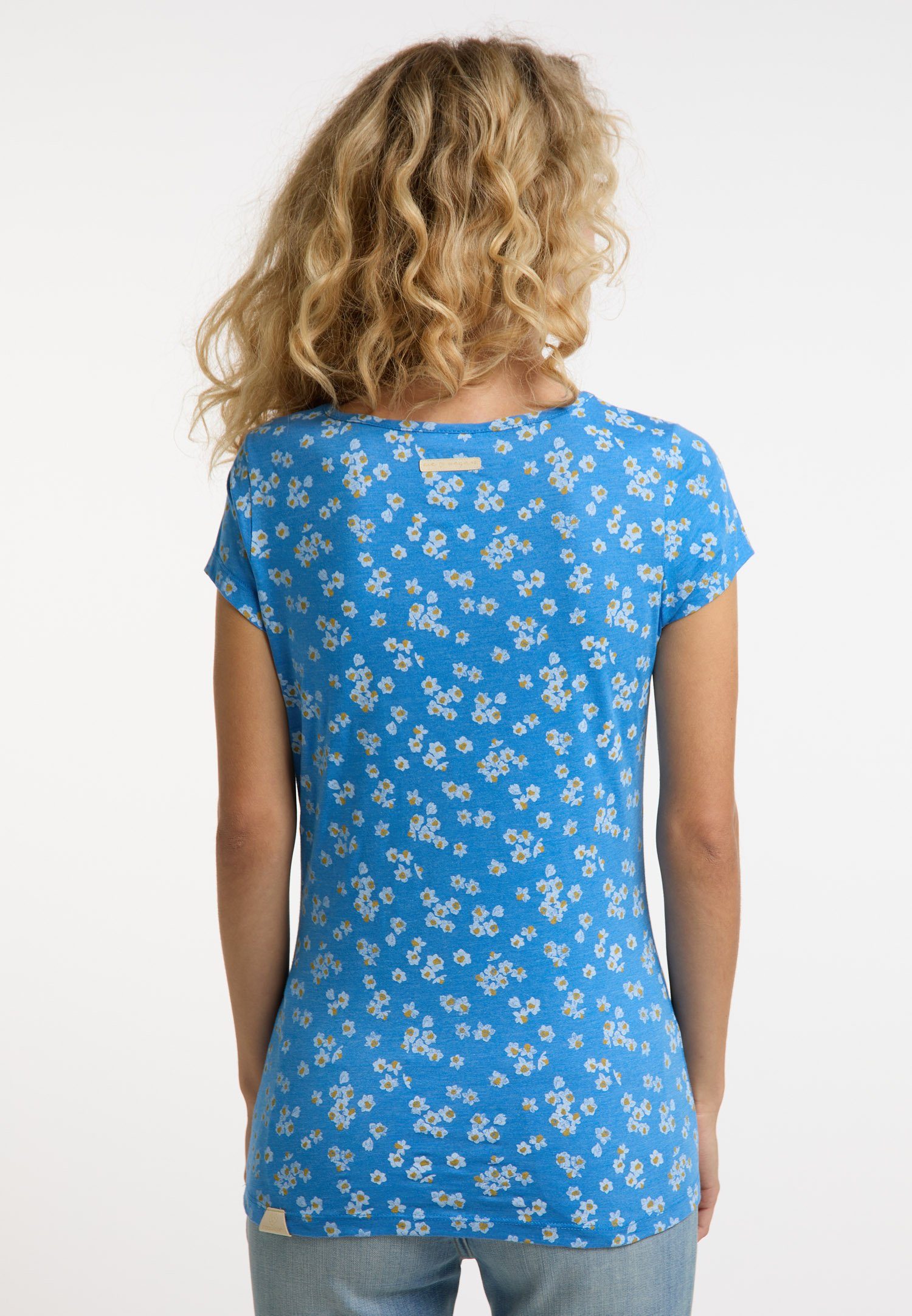 BLUE Vegane Ragwear Nachhaltige MINTT & FLOWER T-Shirt Mode